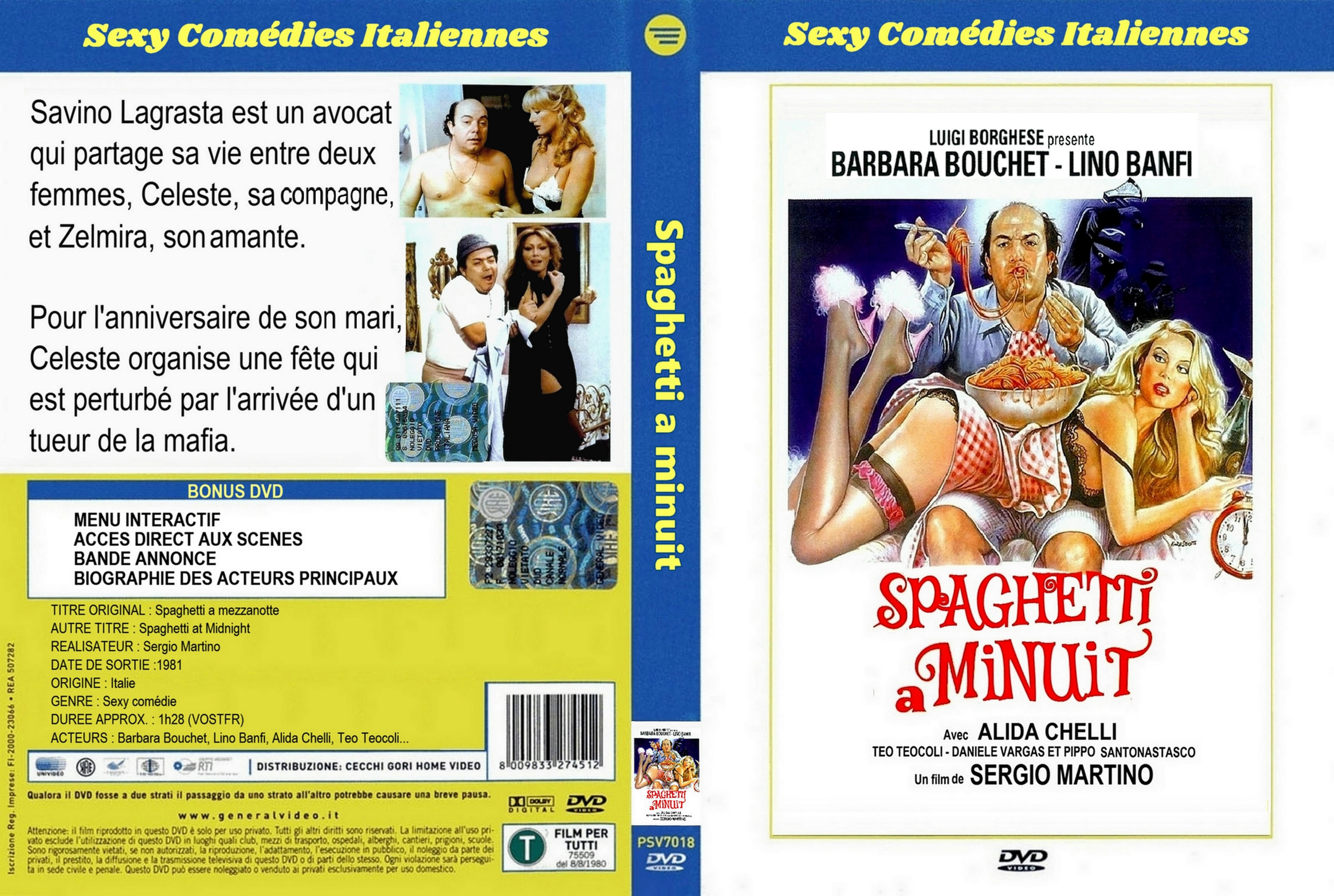 Jaquette DVD Spaghetti  minuit custom