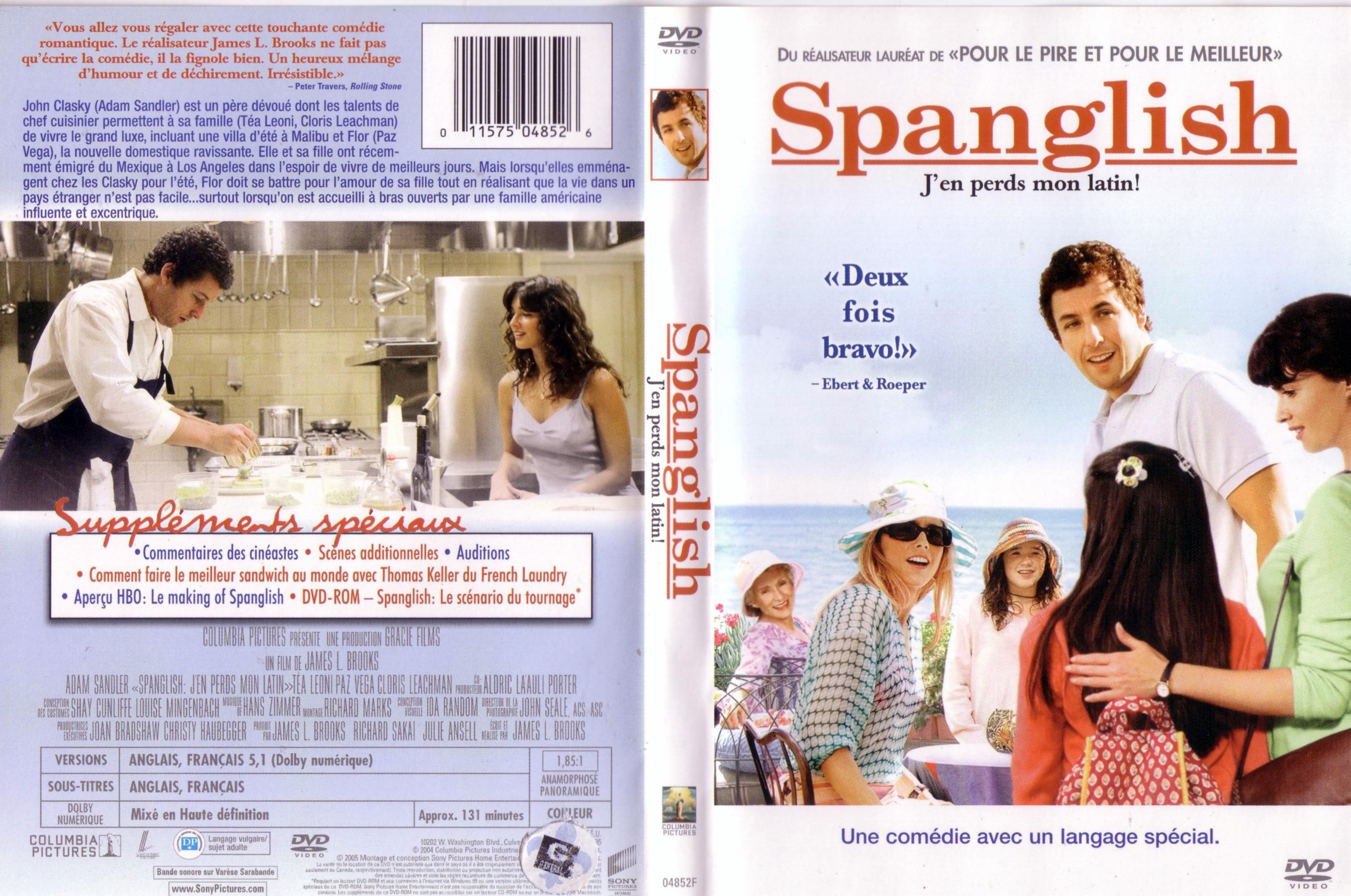 Jaquette DVD Spanglish v2