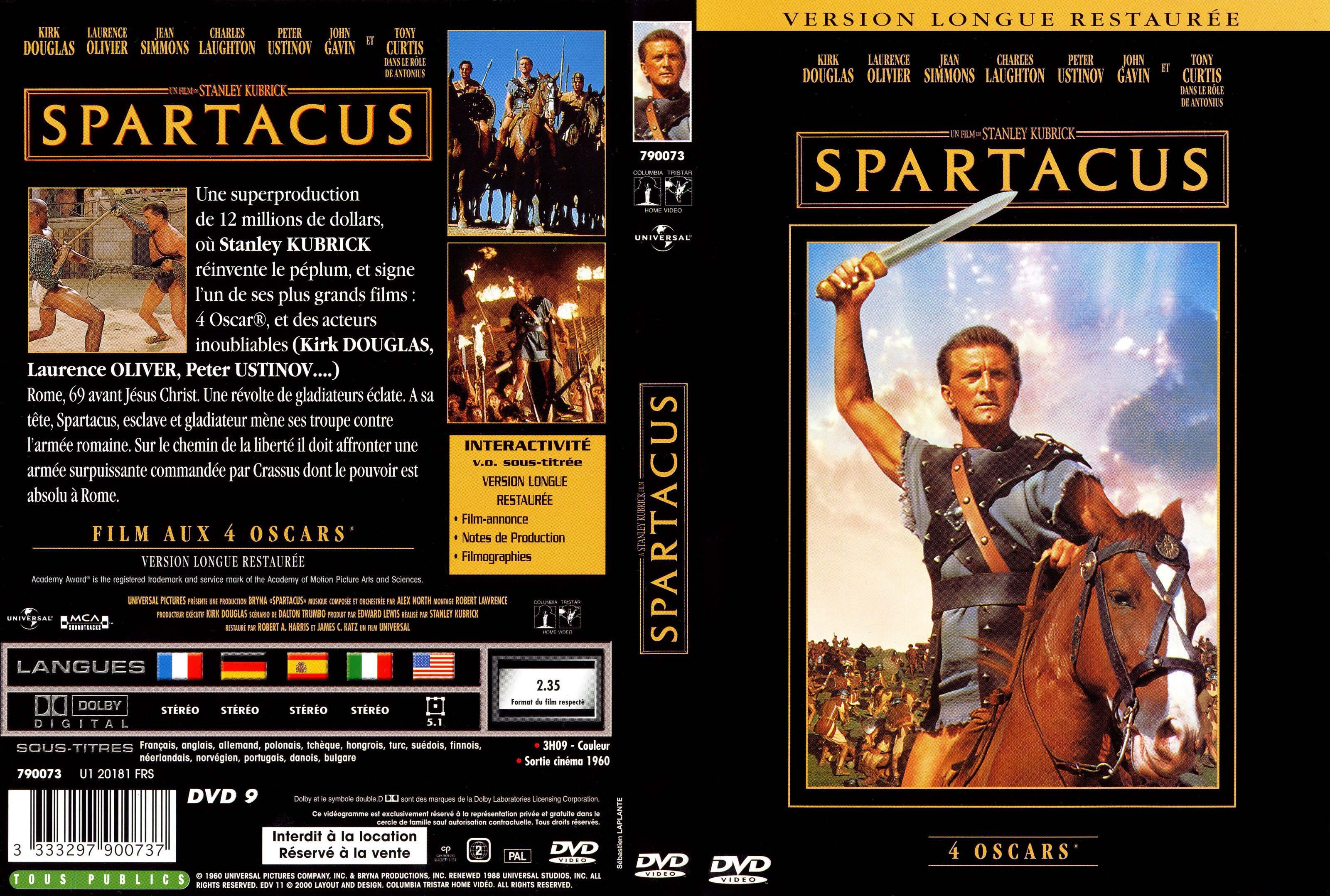 Jaquette DVD Spartacus