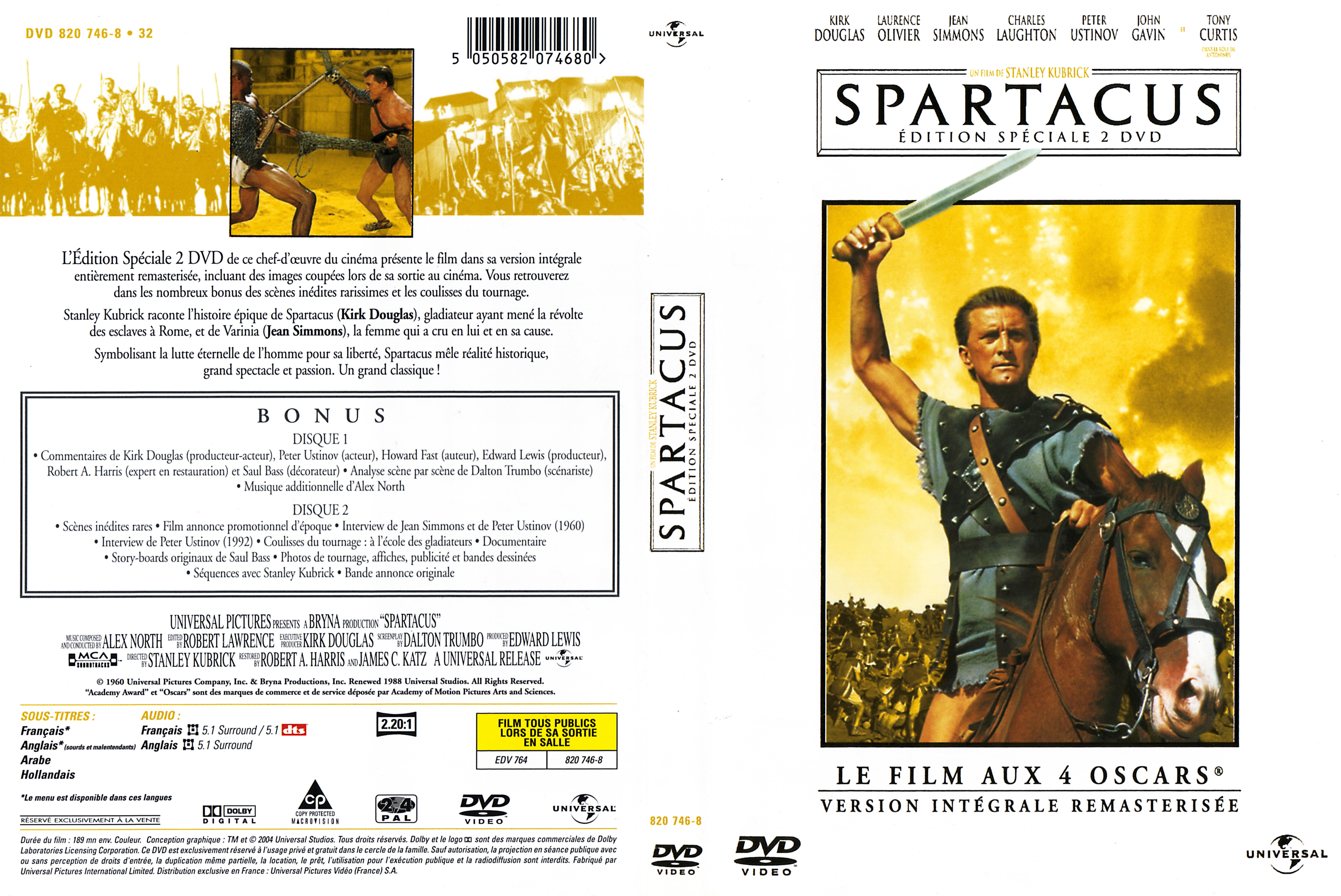 Jaquette DVD Spartacus v2