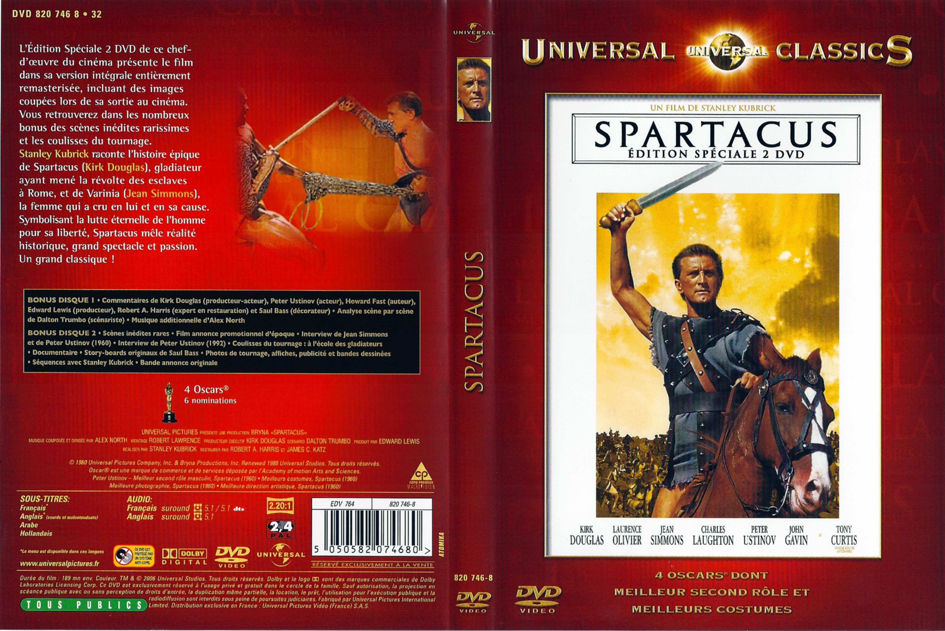 Jaquette DVD Spartacus v3