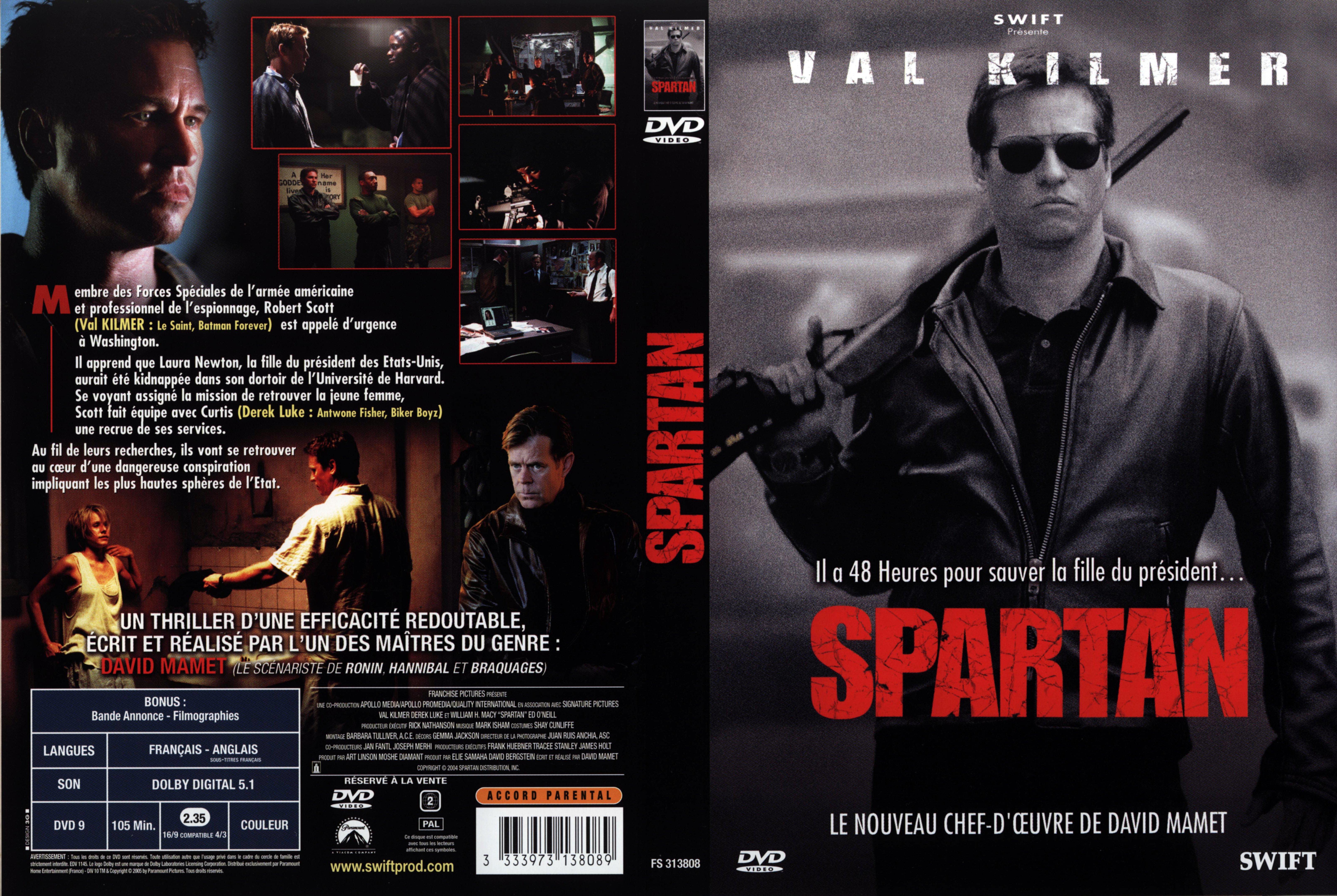 Jaquette DVD Spartan