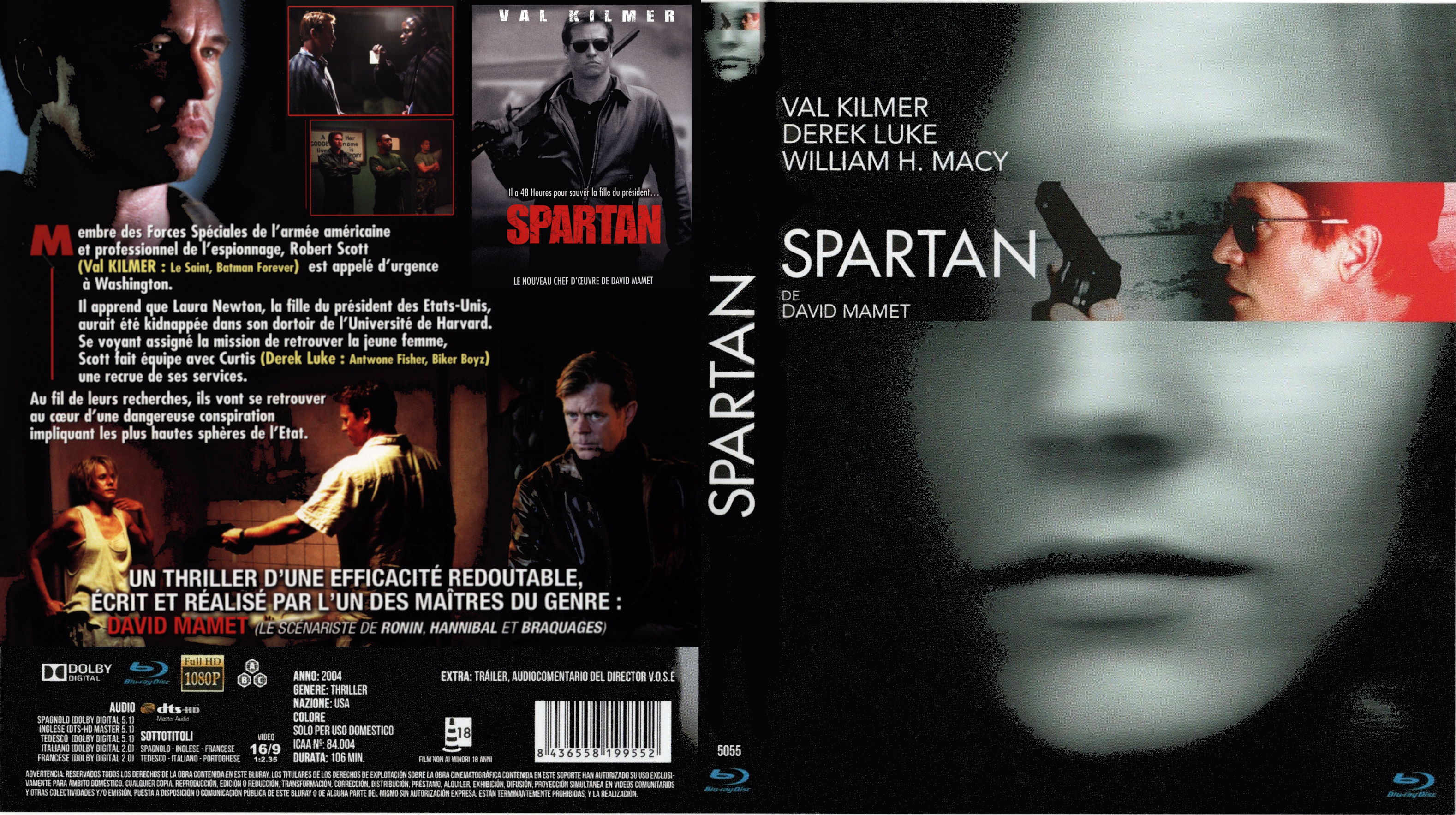 Jaquette DVD Spartan custom (BLU-RAY)