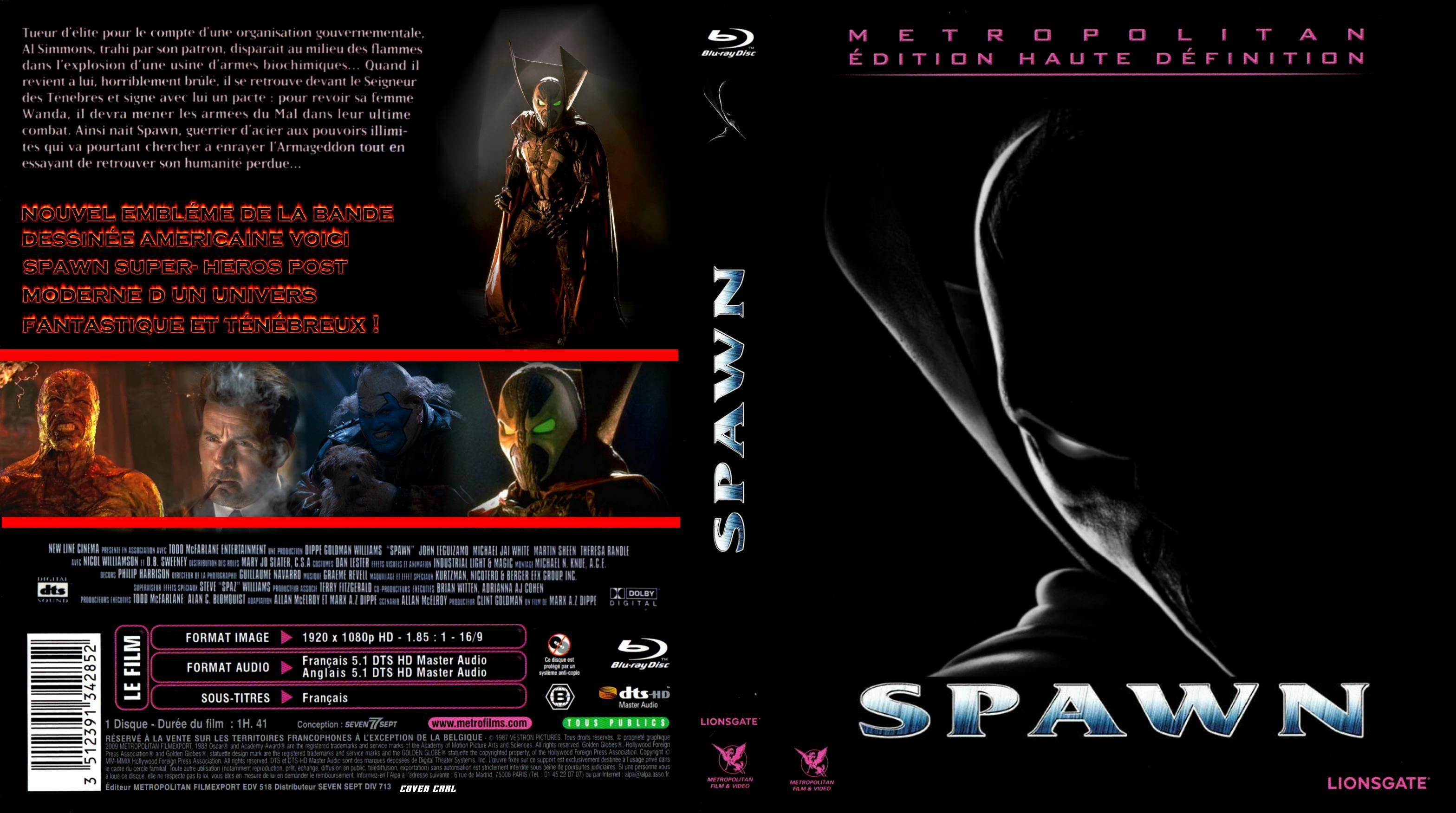 Jaquette DVD Spawn custom (BLU-RAY)