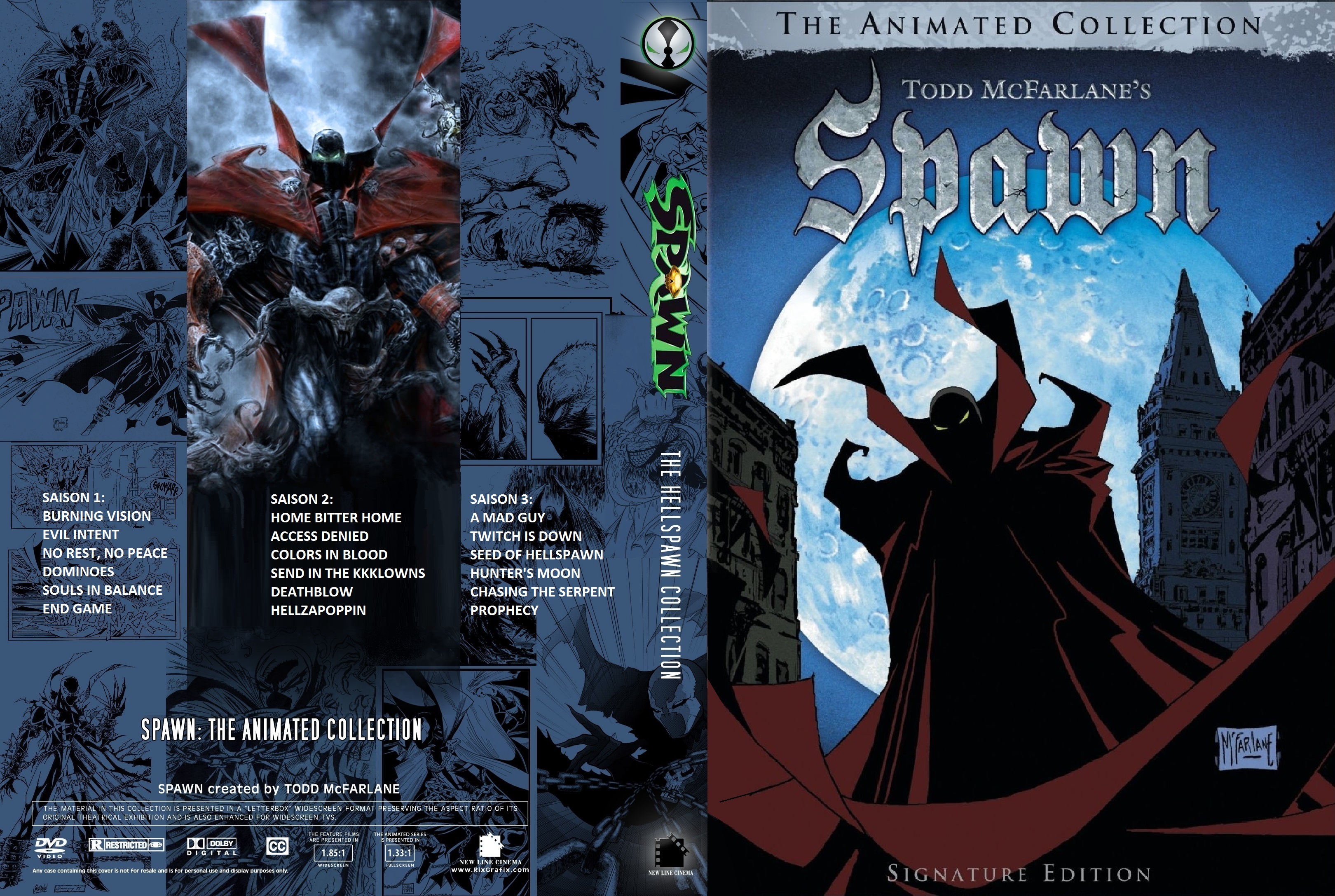 Jaquette DVD Spawn la srie anime custom