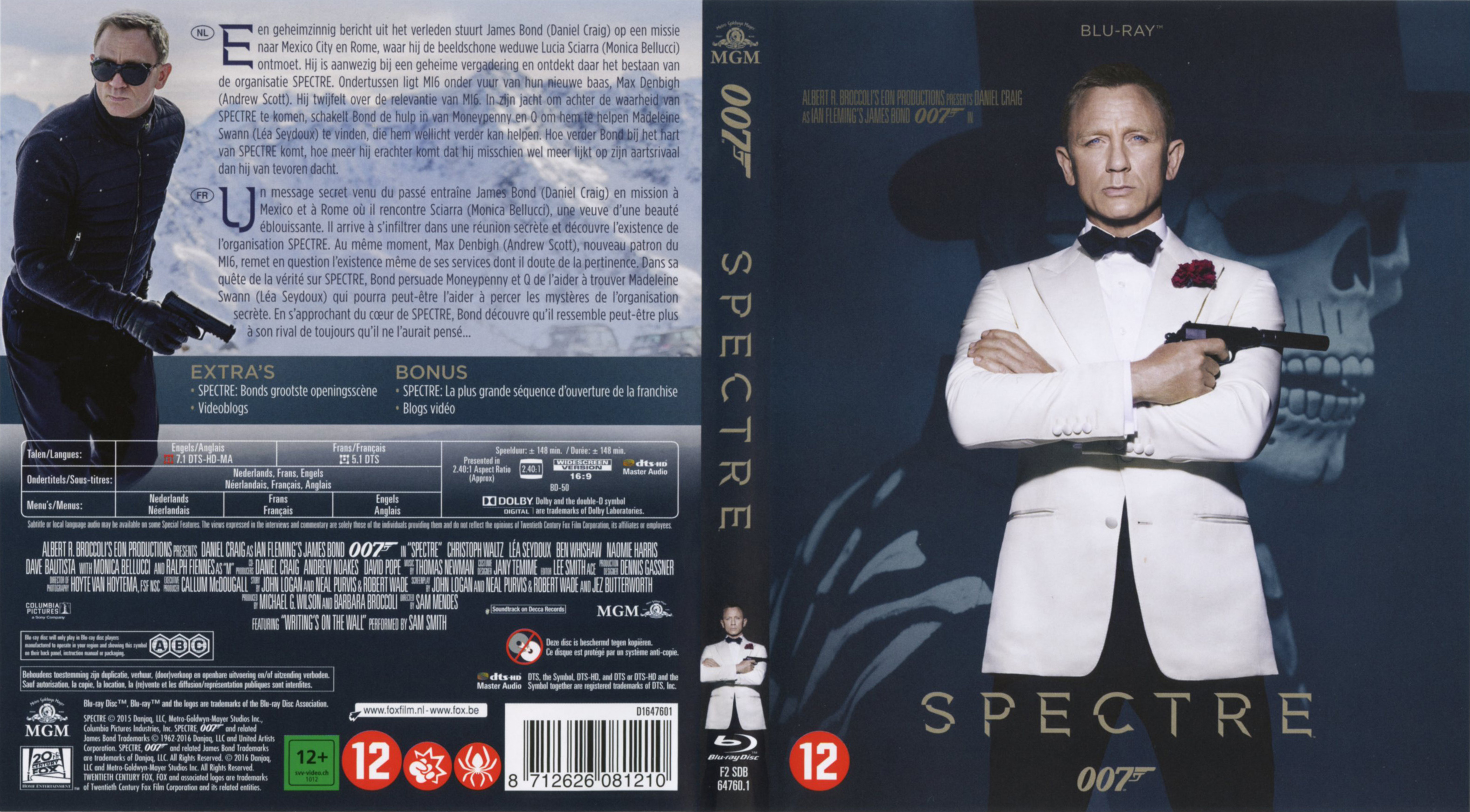 Jaquette DVD Spectre (BLU-RAY)