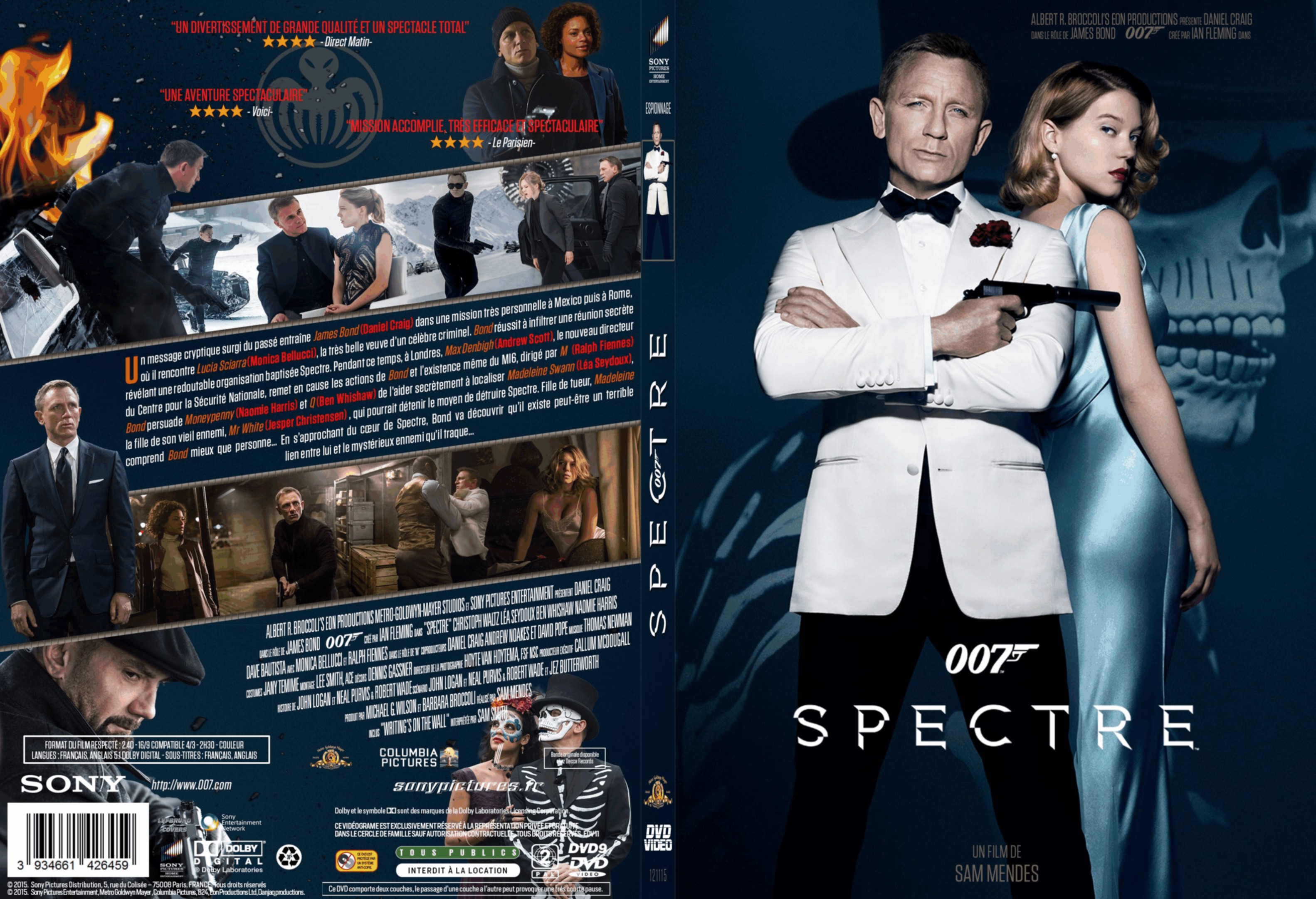 Jaquette DVD Spectre custom - SLIM