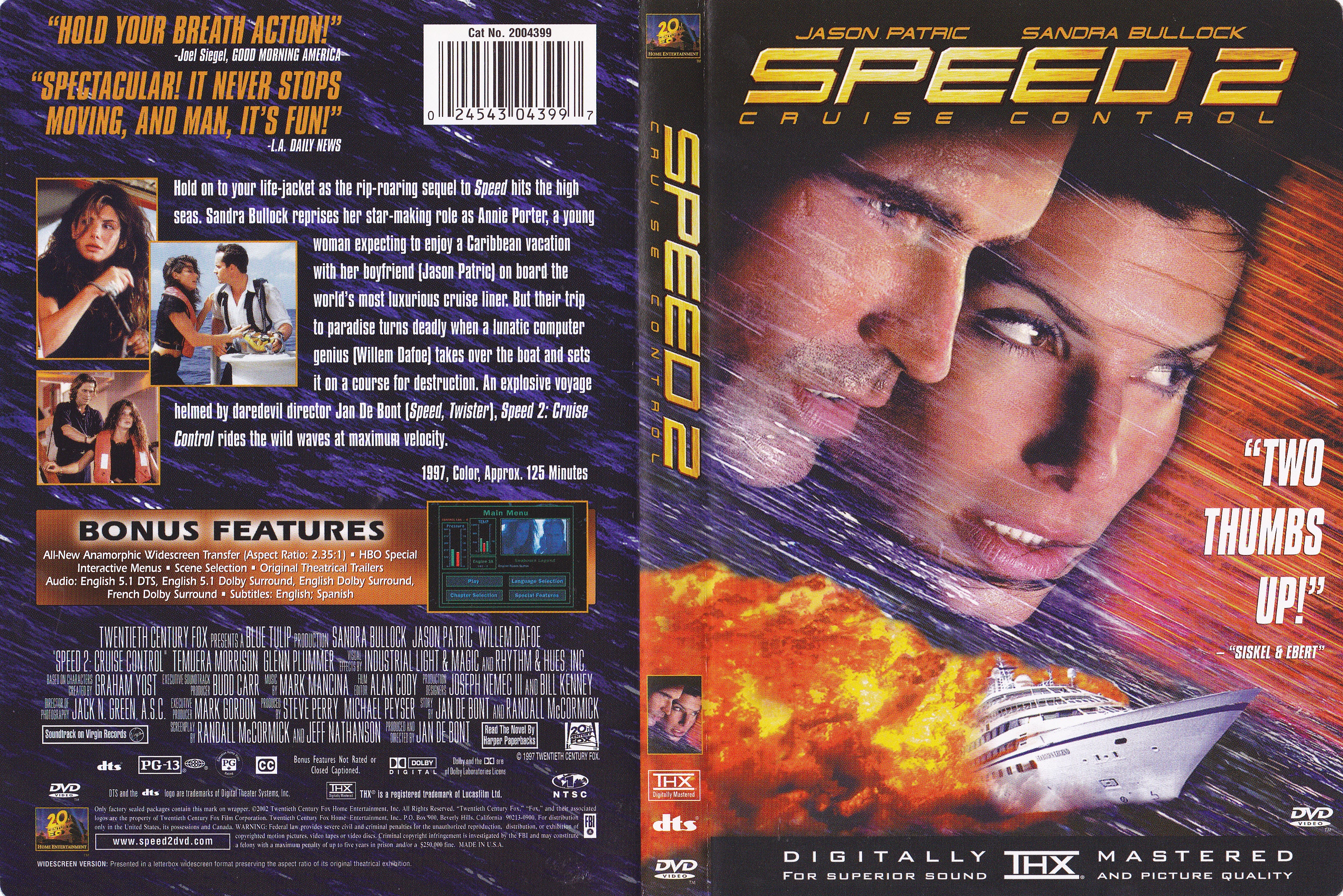 Jaquette DVD Speed 2 - Clanches 2 (Canadienne)