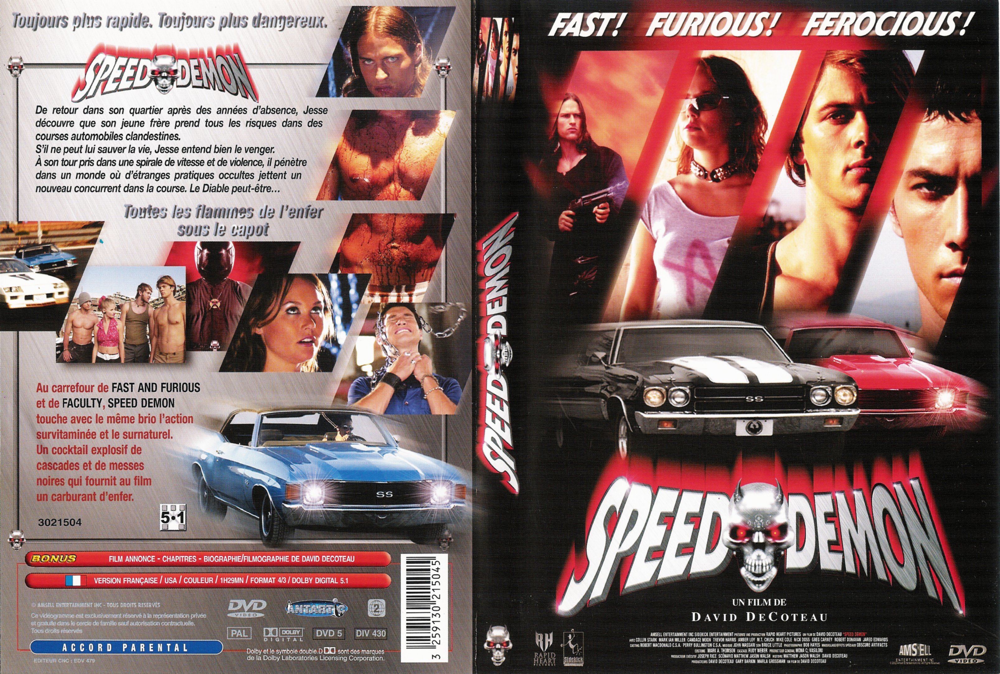 Jaquette DVD Speed demon