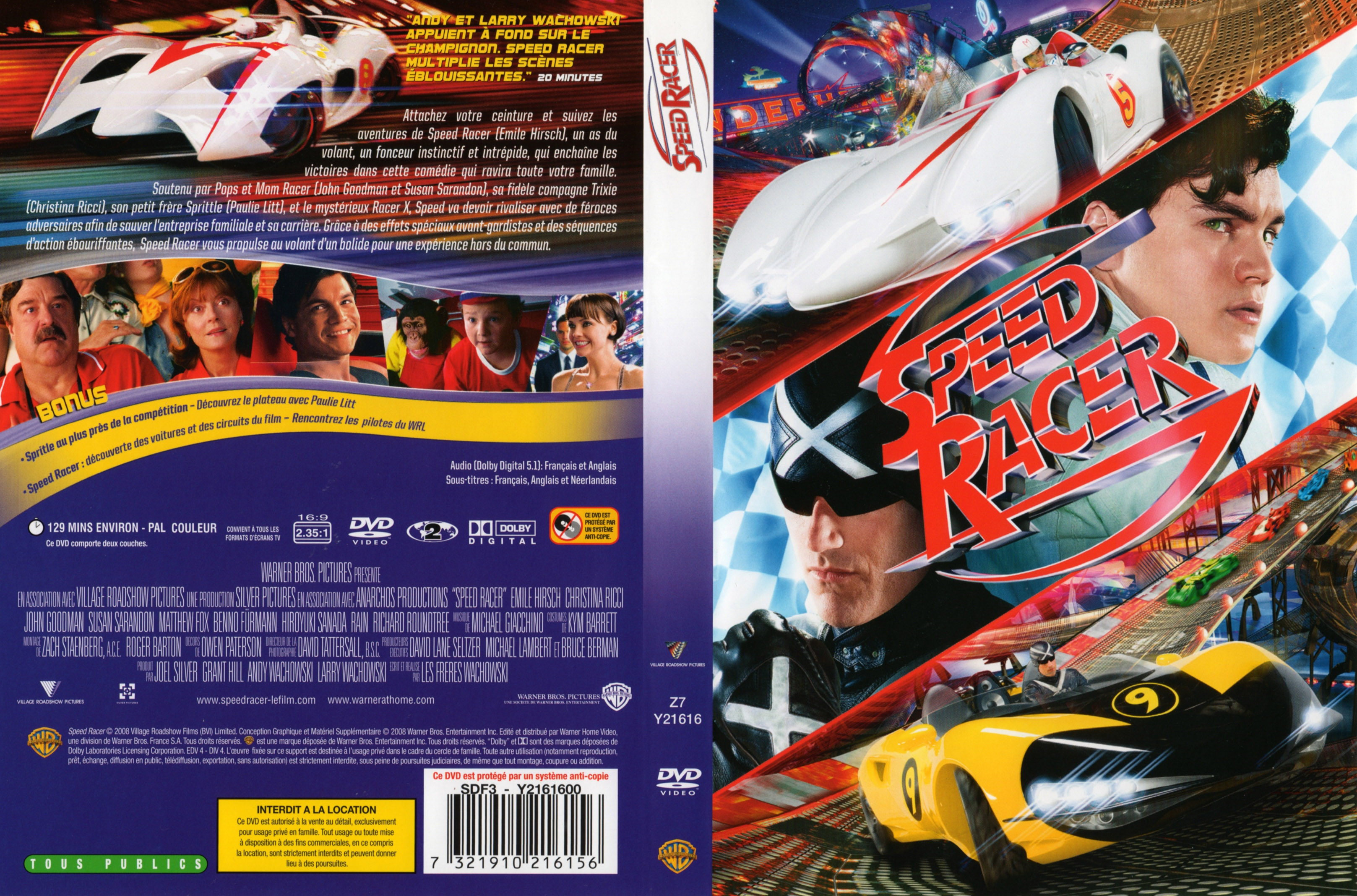 Jaquette DVD Speed racer