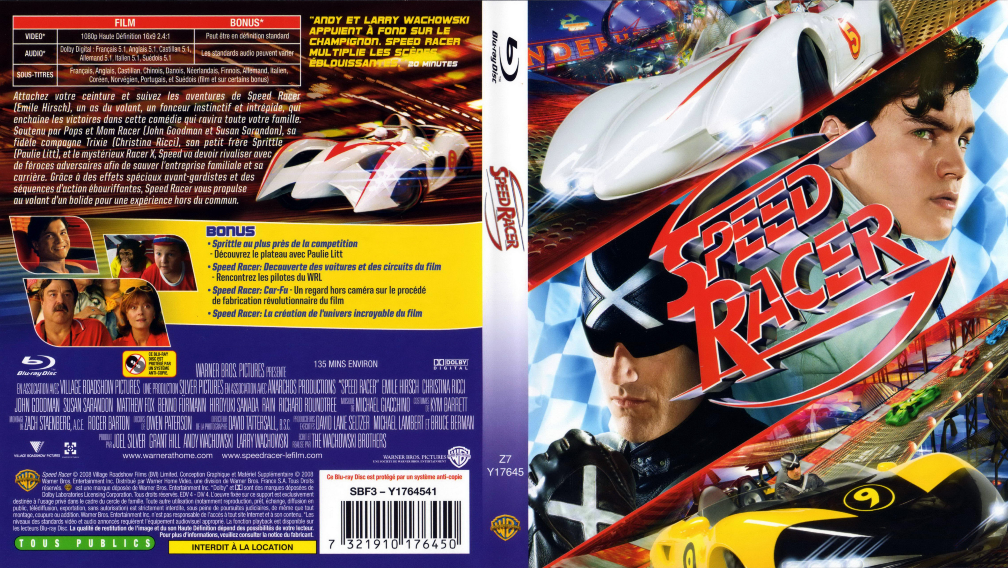 Jaquette DVD Speed racer (BLU-RAY)