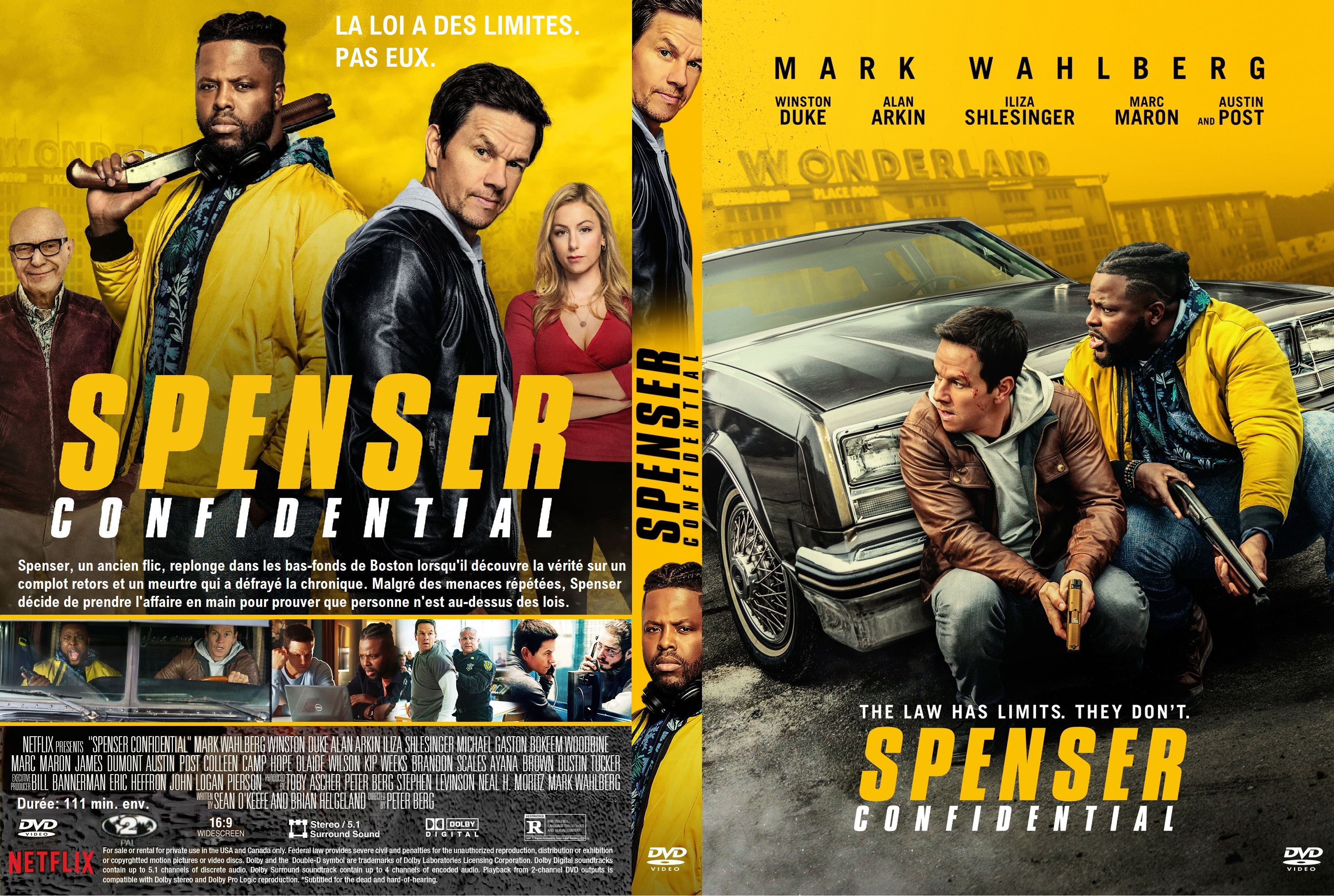 Jaquette DVD Spenser Confidential custom