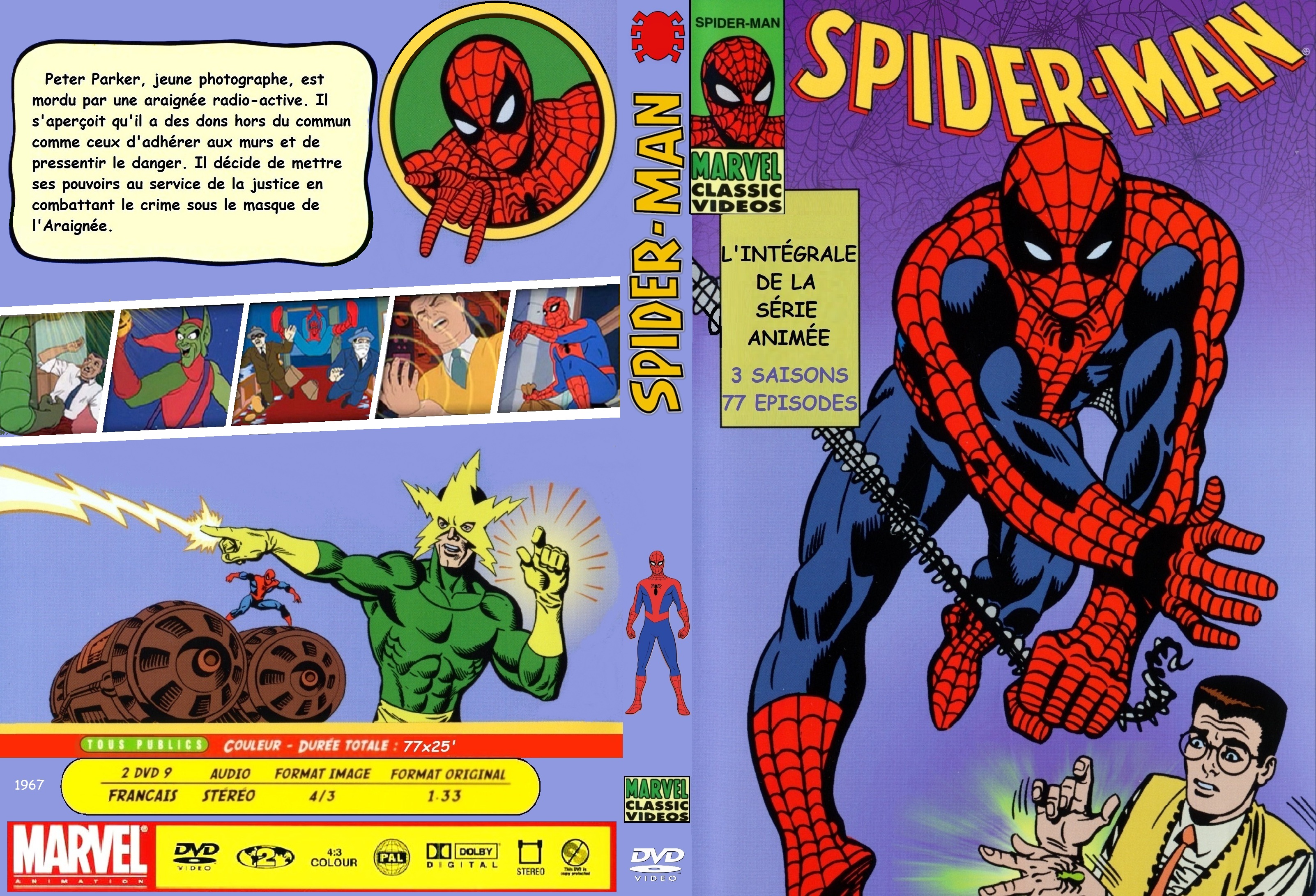 Jaquette DVD Spider-Man DA 1967 custom