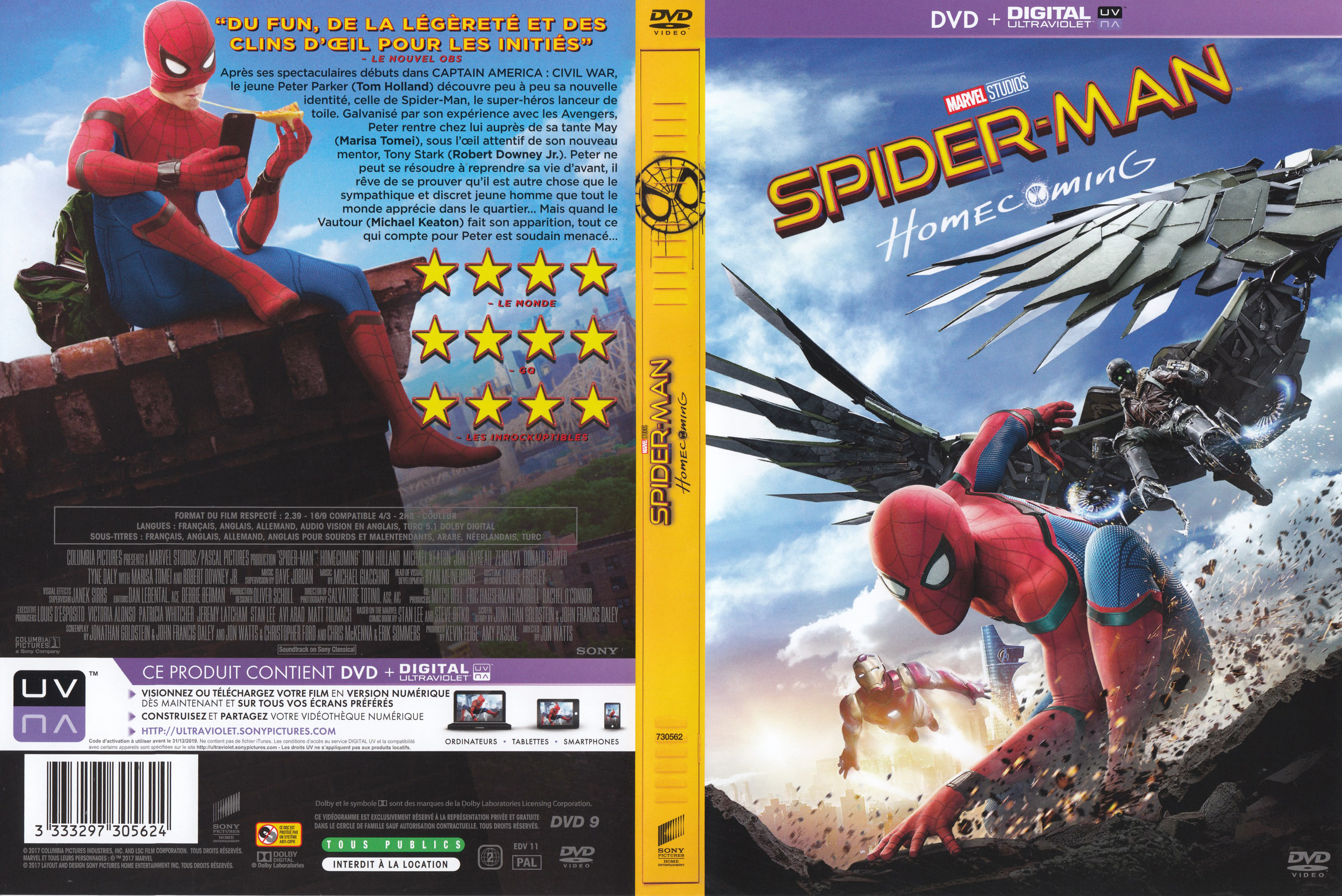 Jaquette DVD Spider-Man: Homecoming