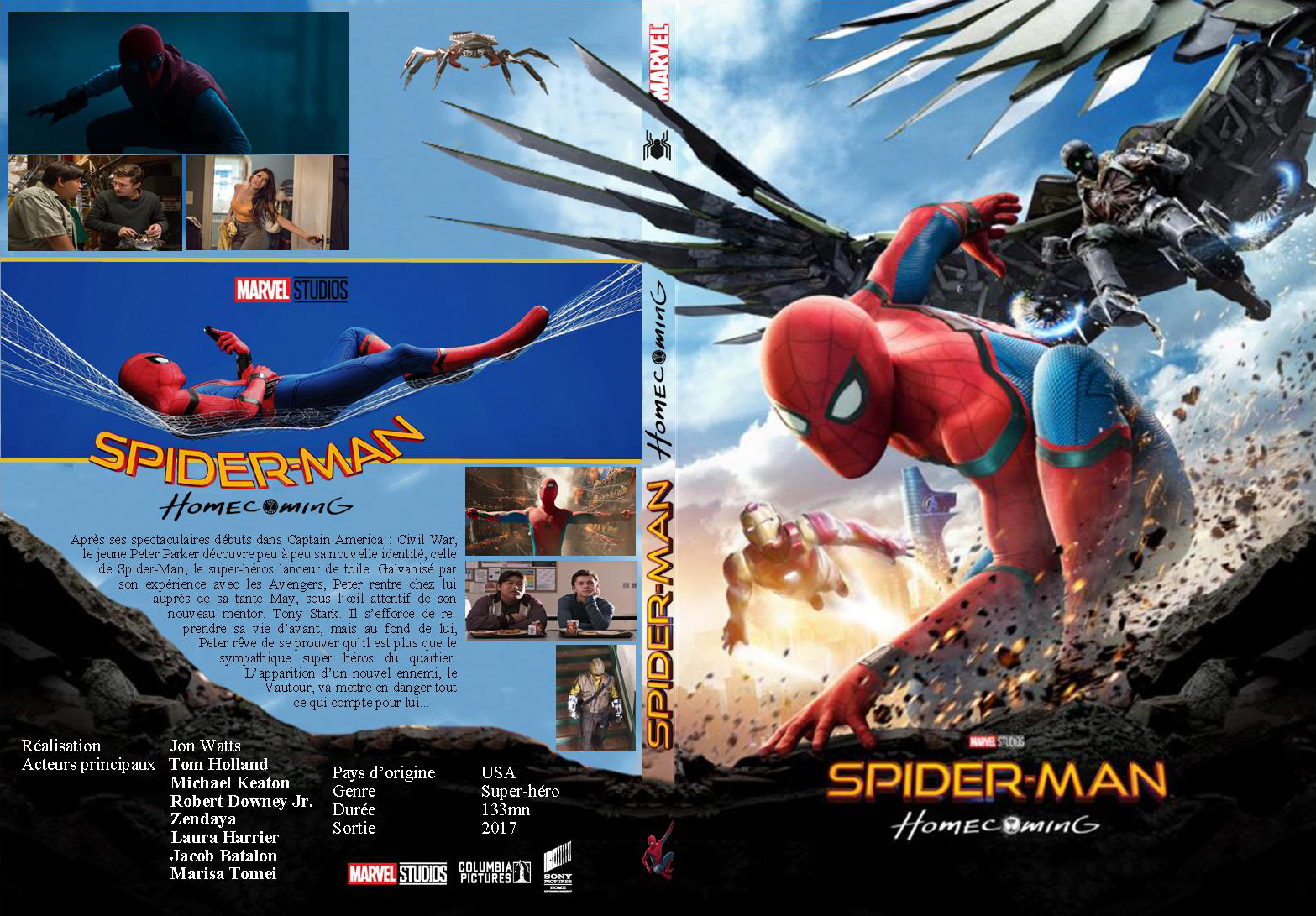 Jaquette DVD Spider-Man: Homecoming custom - SLIM
