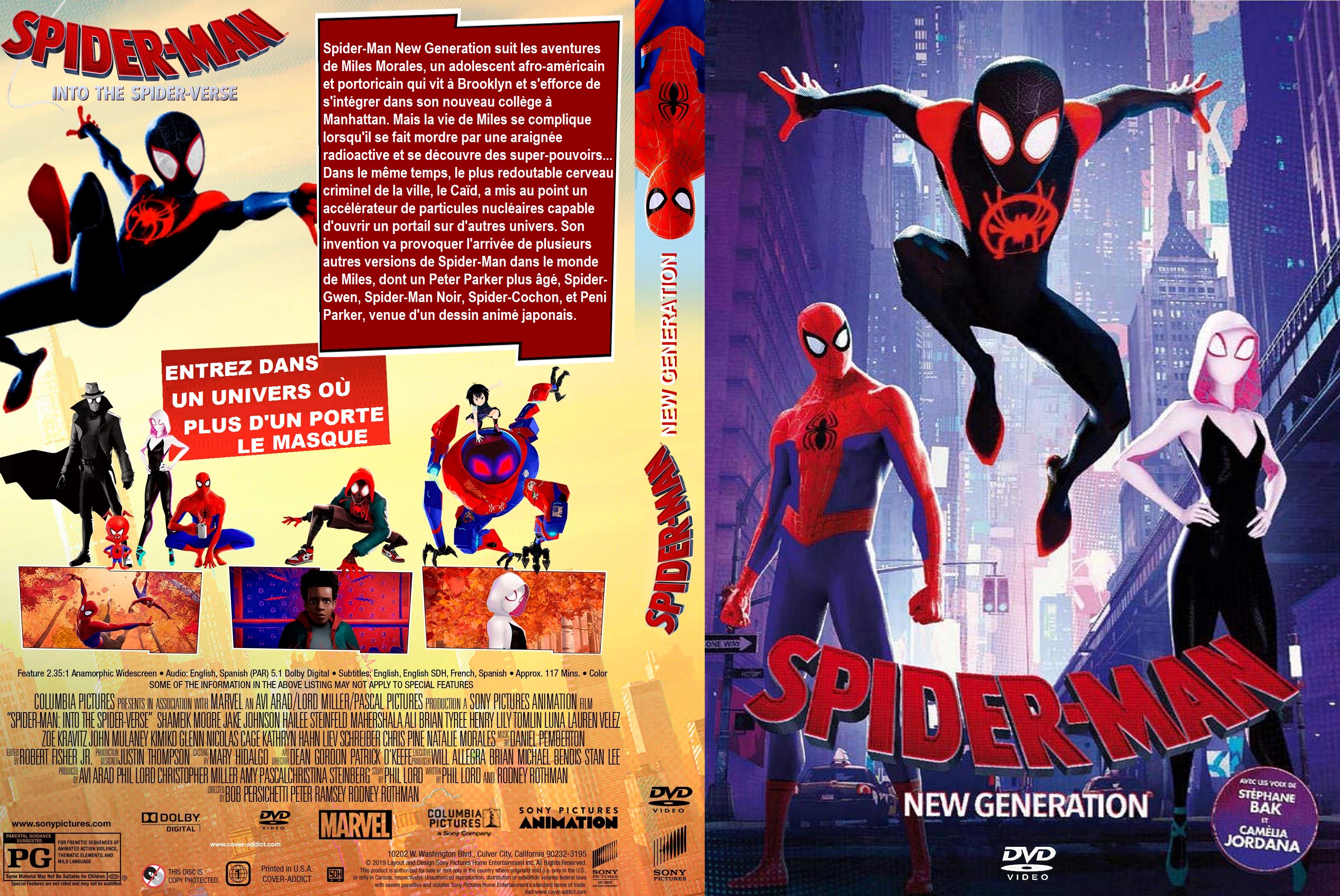 Jaquette DVD Spider-Man New Generation custom