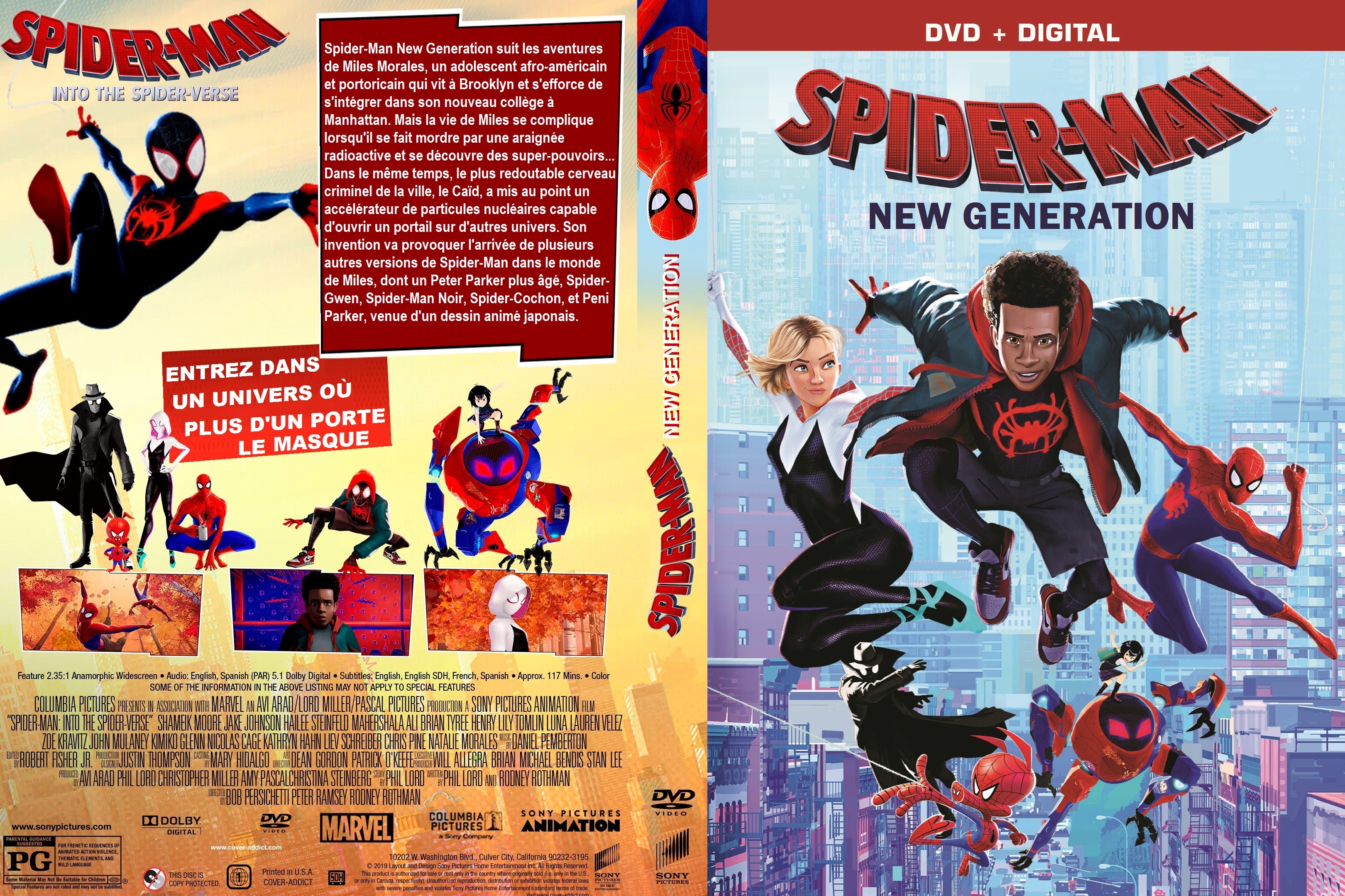 Jaquette DVD Spider-Man New Generation custom v2