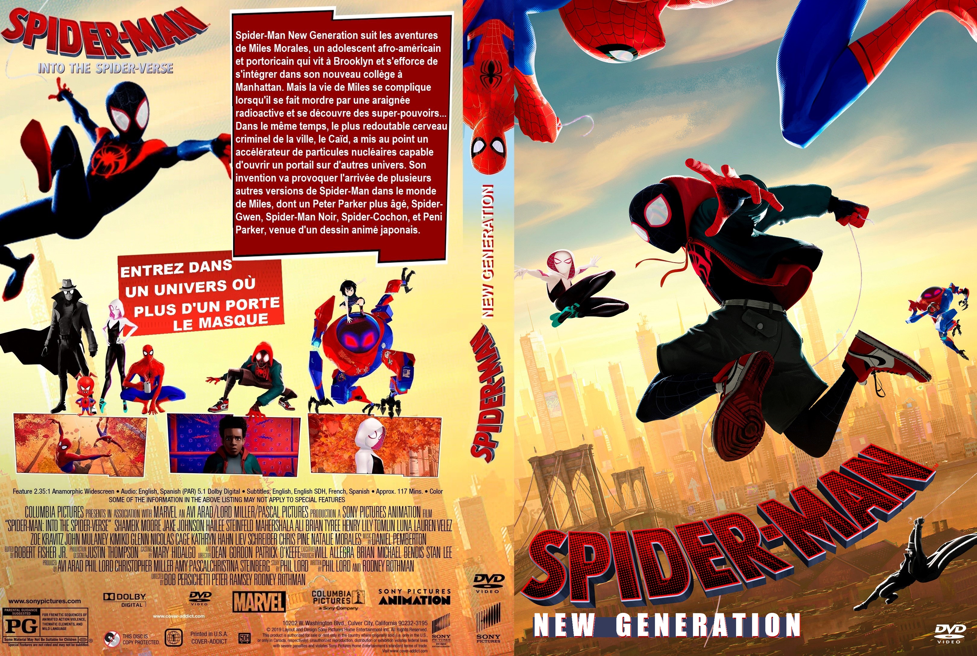 Jaquette DVD Spider-Man New Generation custom v4