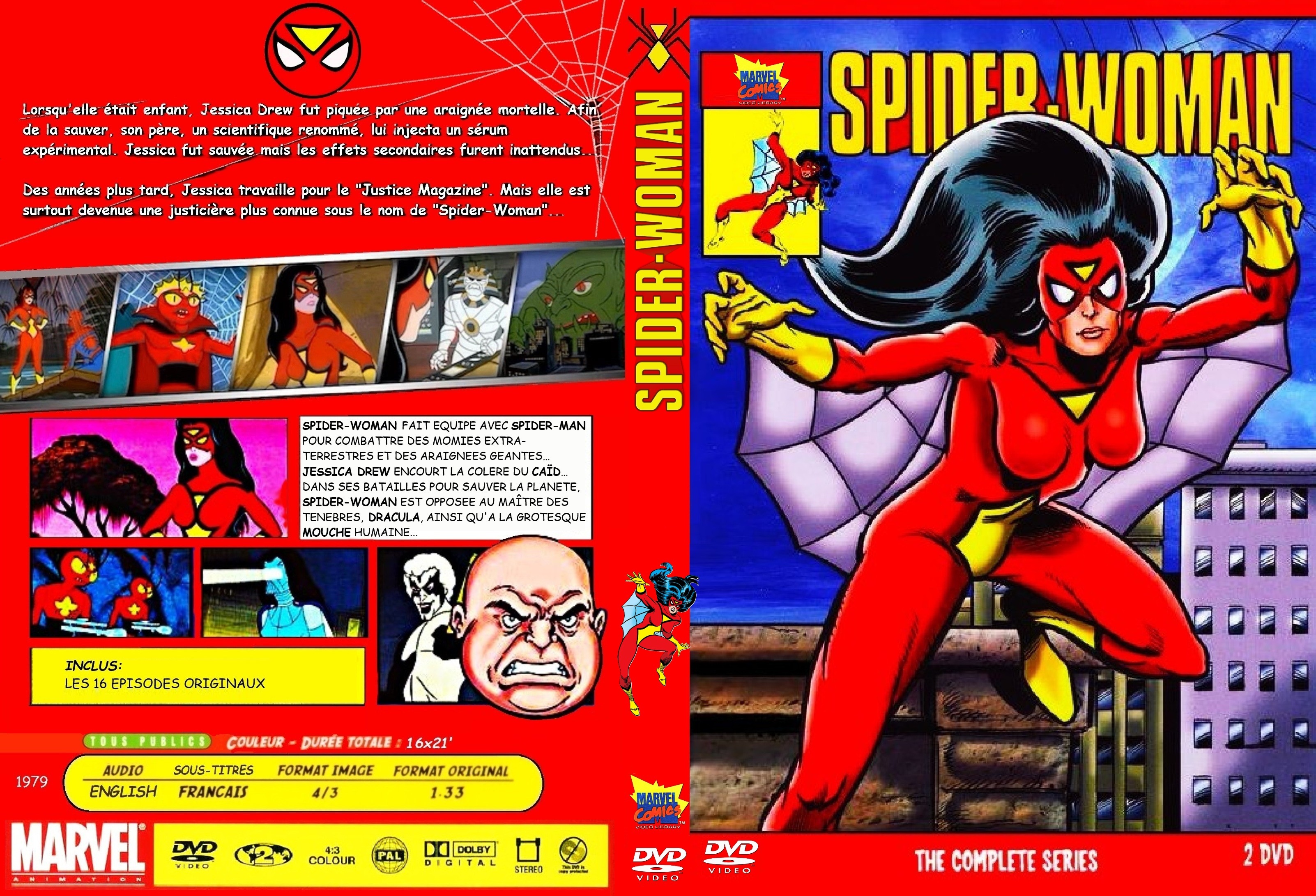 Jaquette DVD Spider-Woman DA 1979 custom