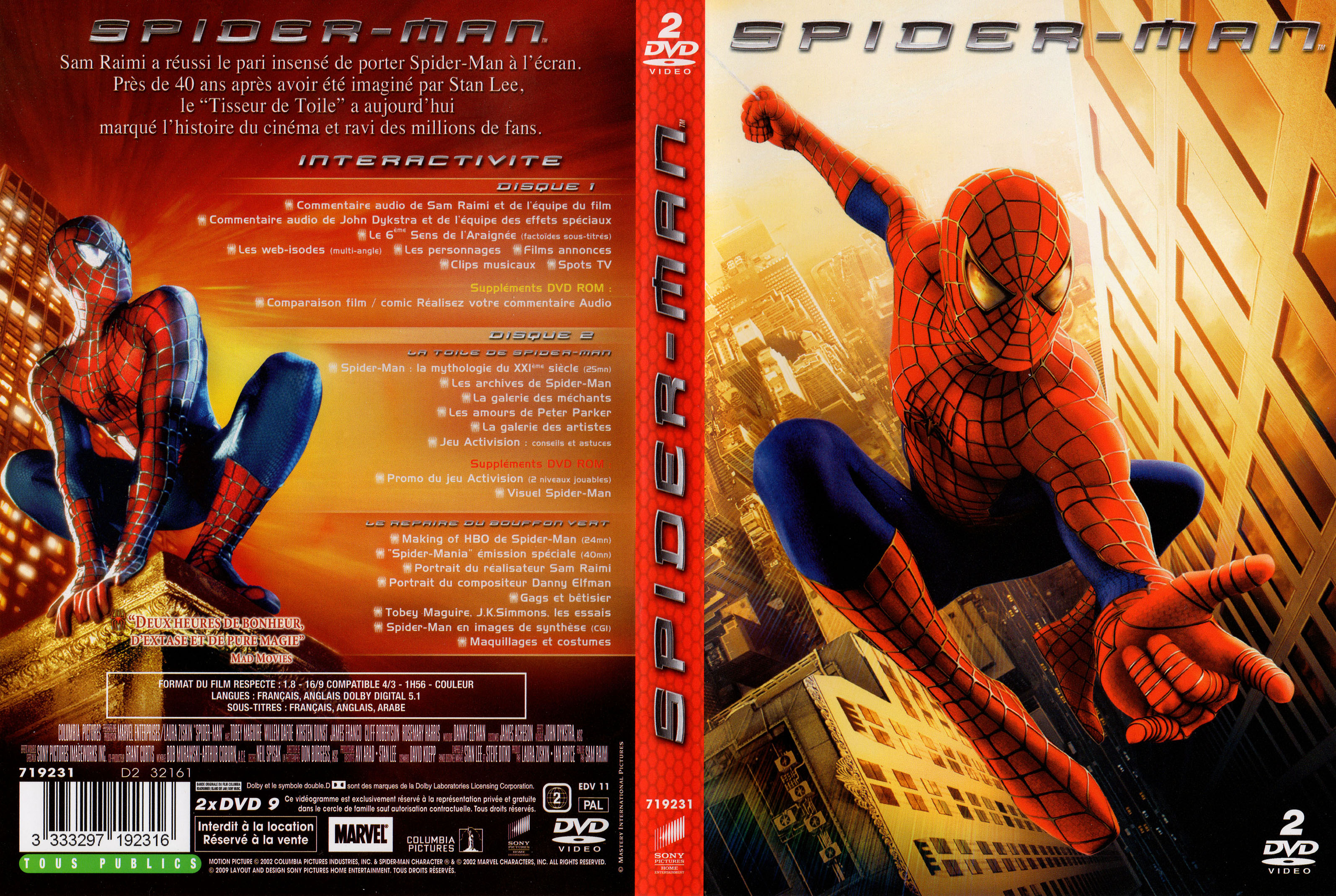 Jaquette DVD Spider-man