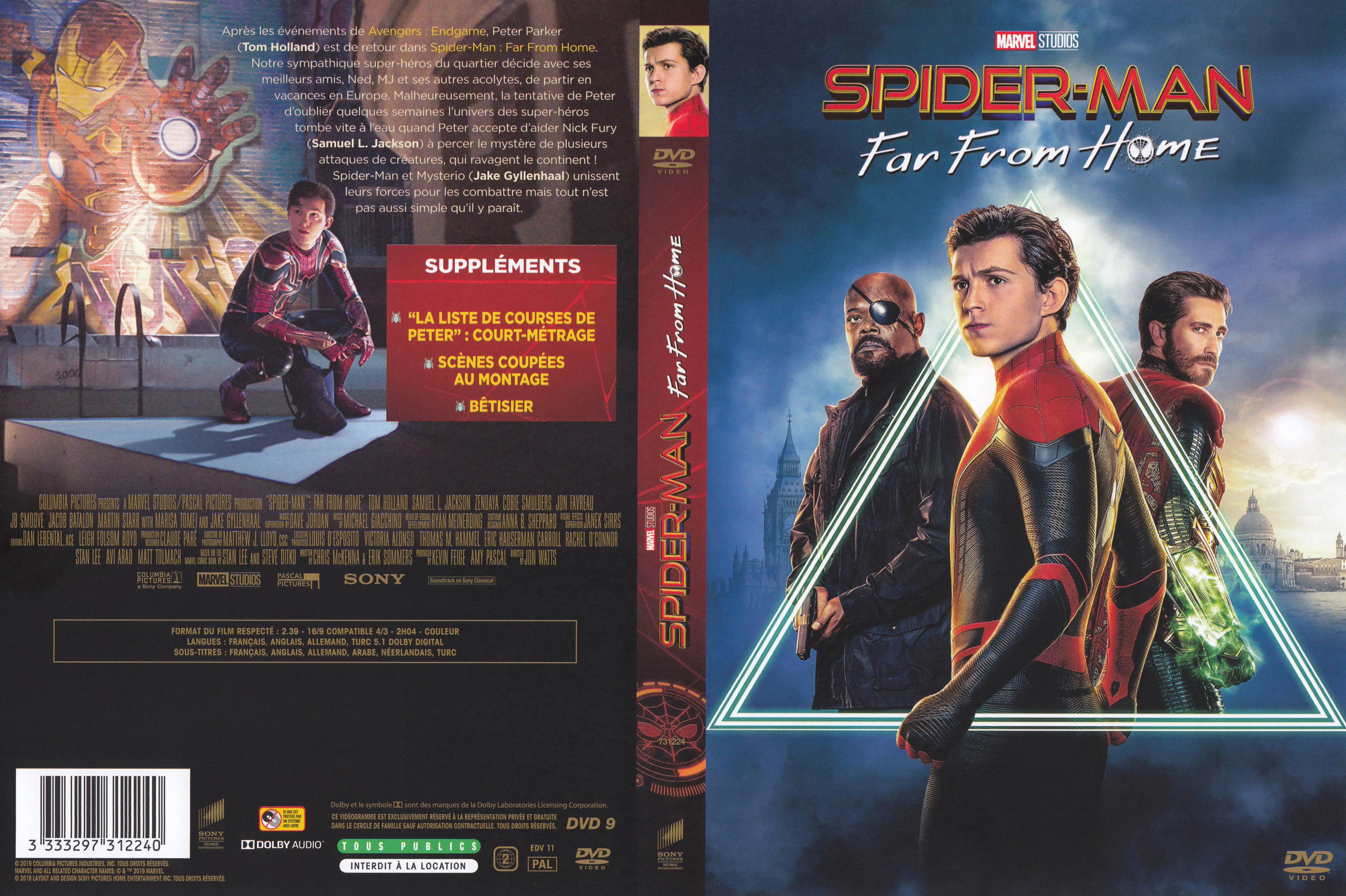 Jaquette DVD Spider-man Far from home