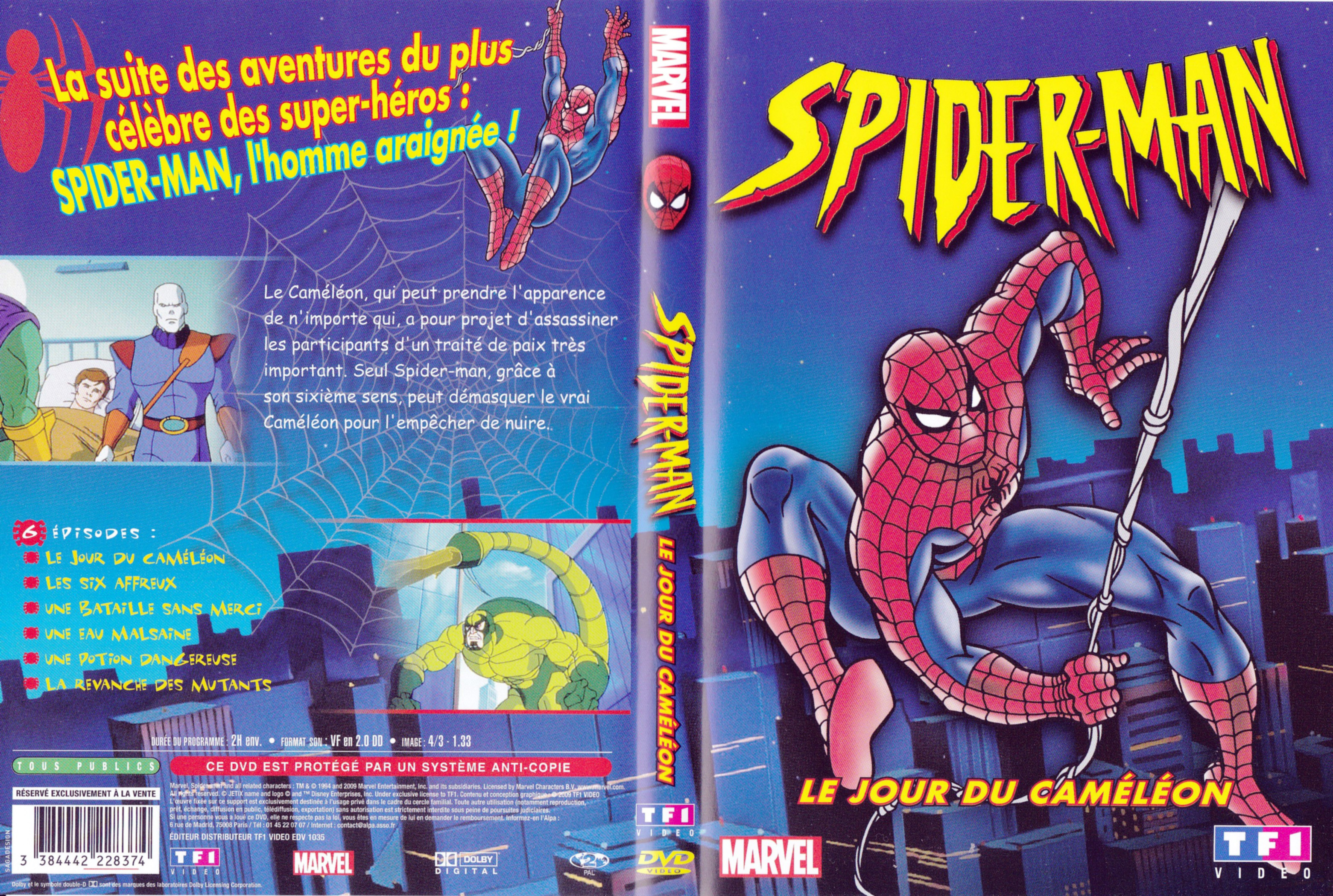 Jaquette Dvd De Spiderman Le Jour Du Caméléon Da Cinéma Passion