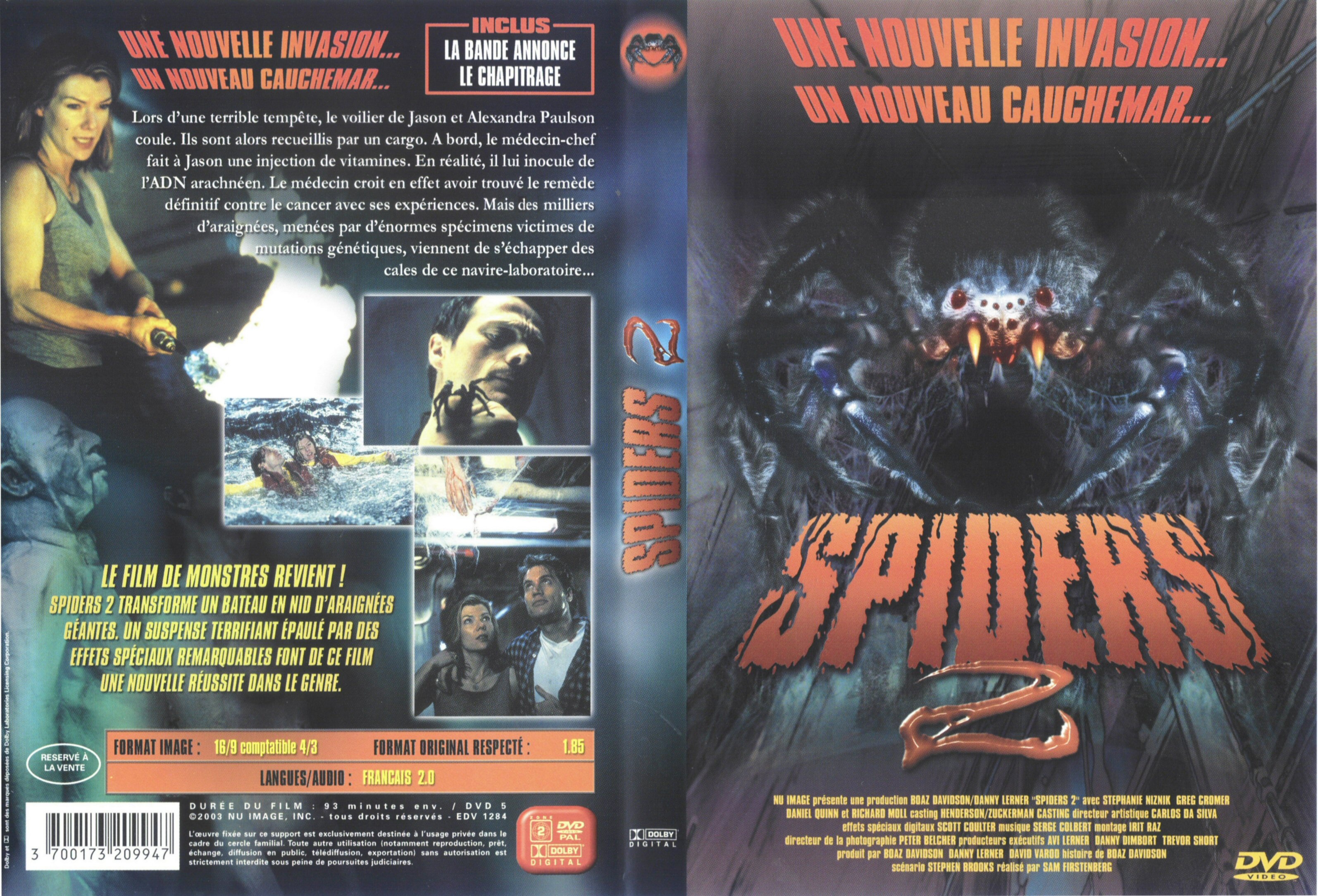 Jaquette DVD Spiders 2