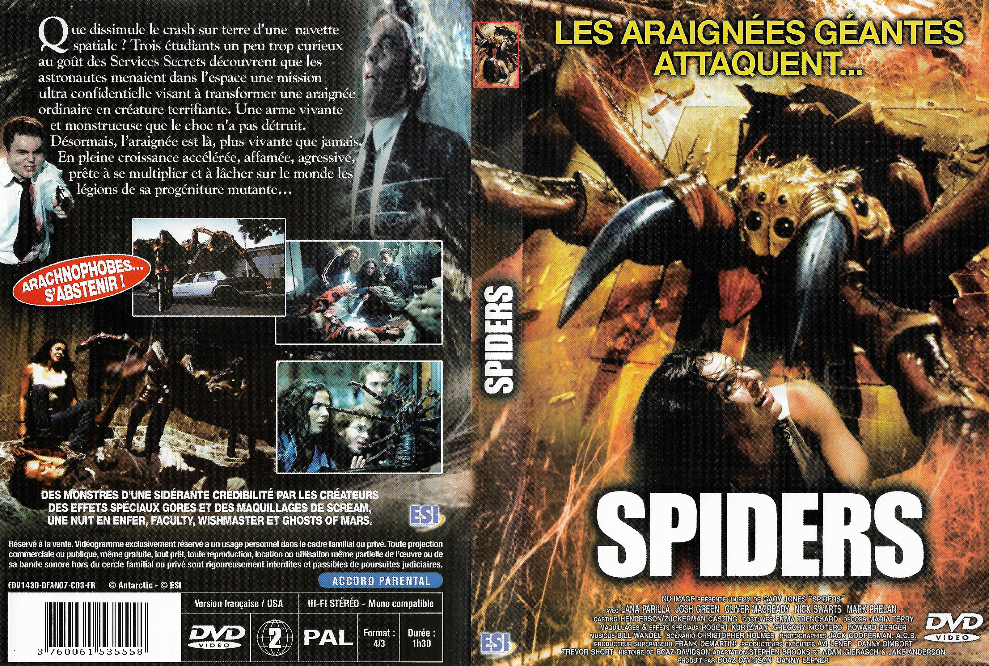 Jaquette DVD Spiders v2