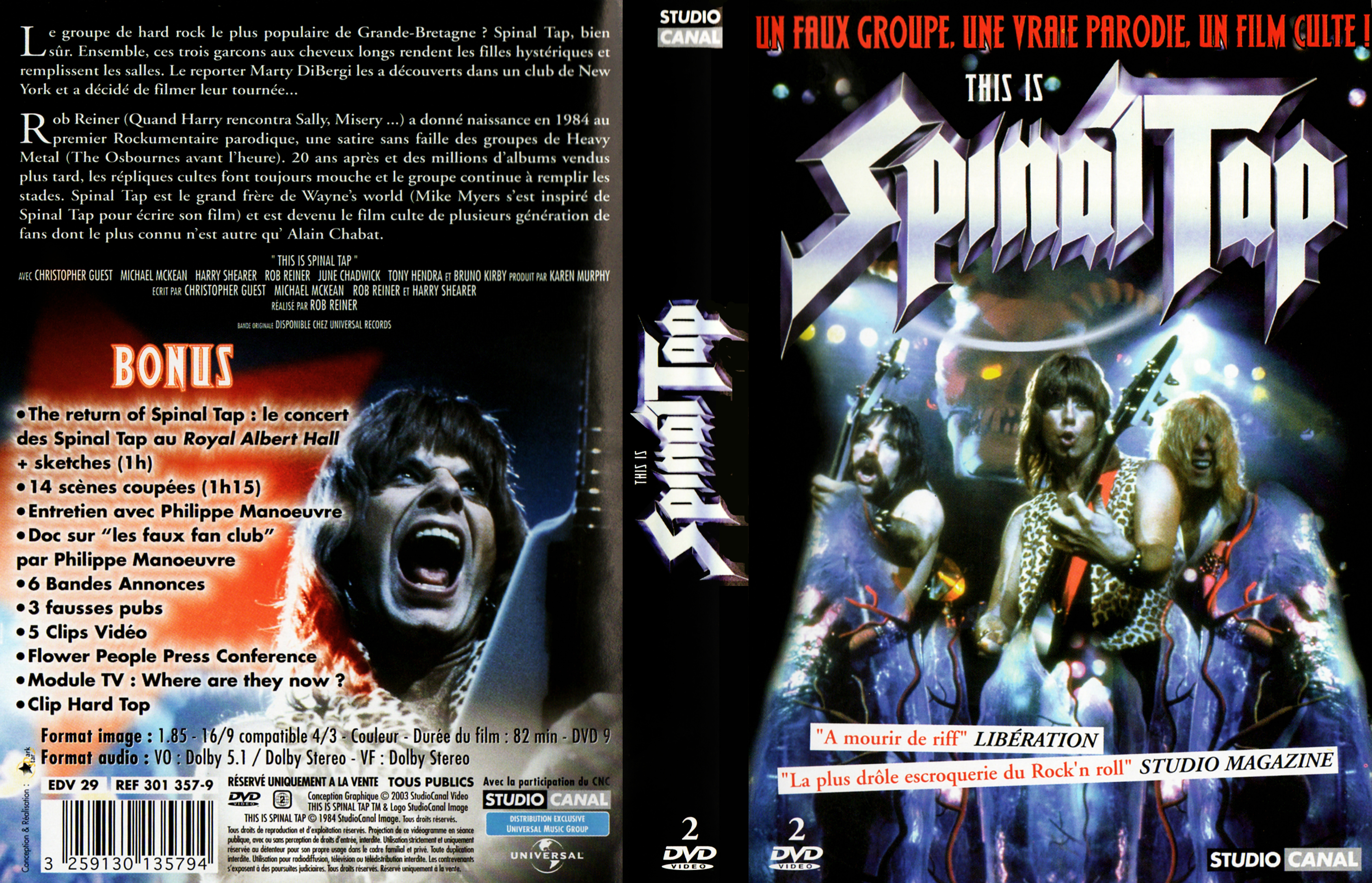 Jaquette DVD Spinal Tap