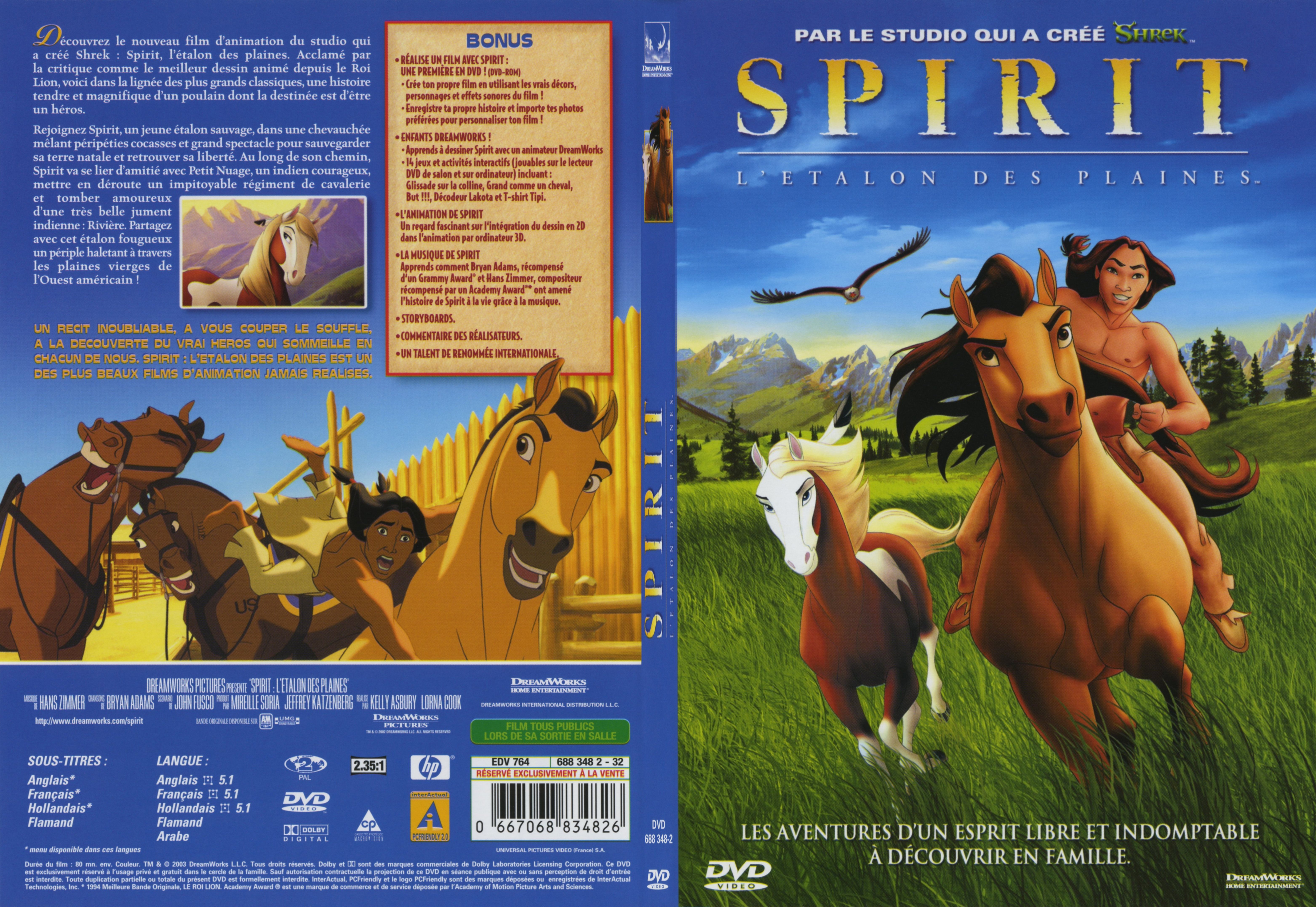 Jaquette DVD Spirit - SLIM