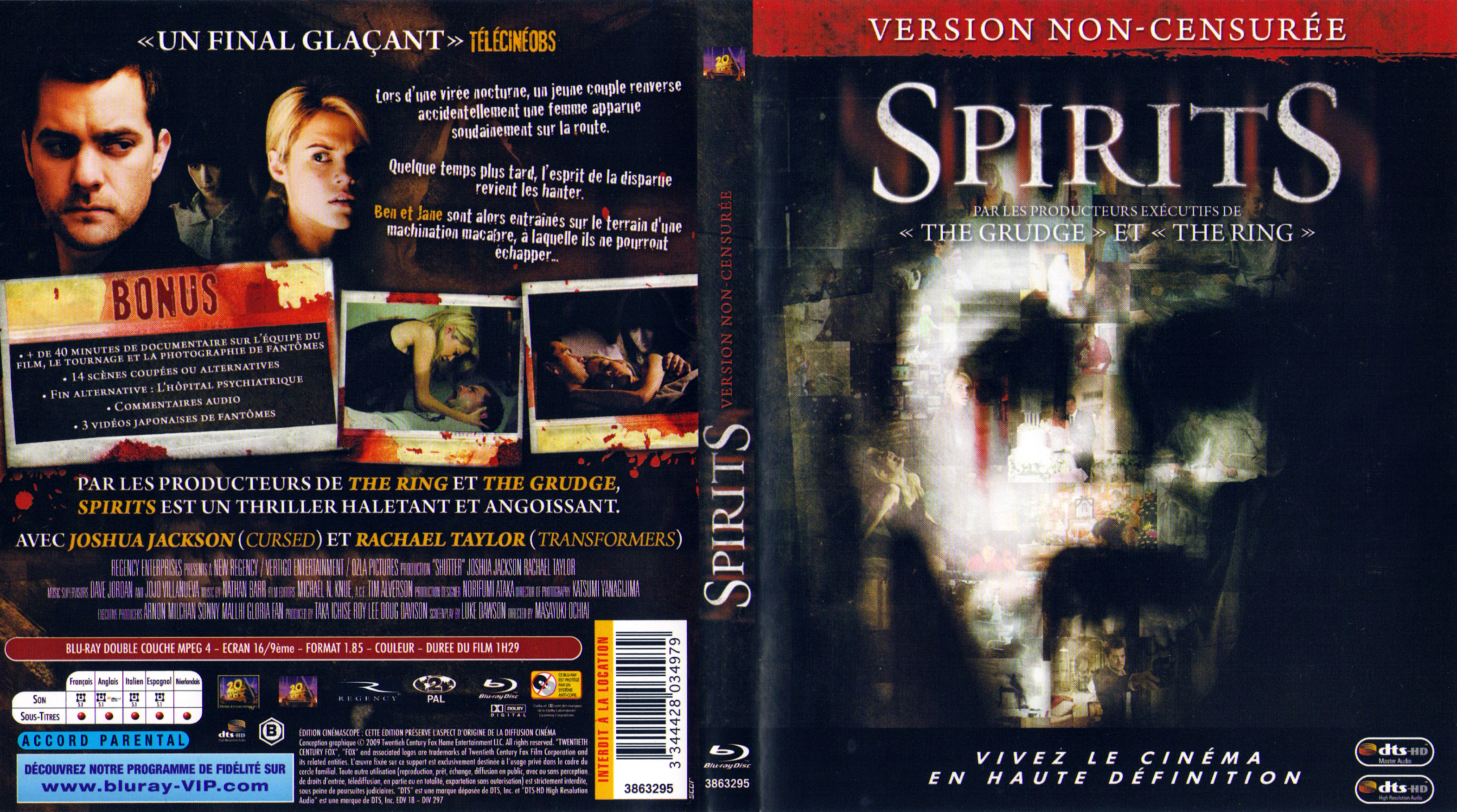 Jaquette DVD Spirits (2009) (BLU-RAY)