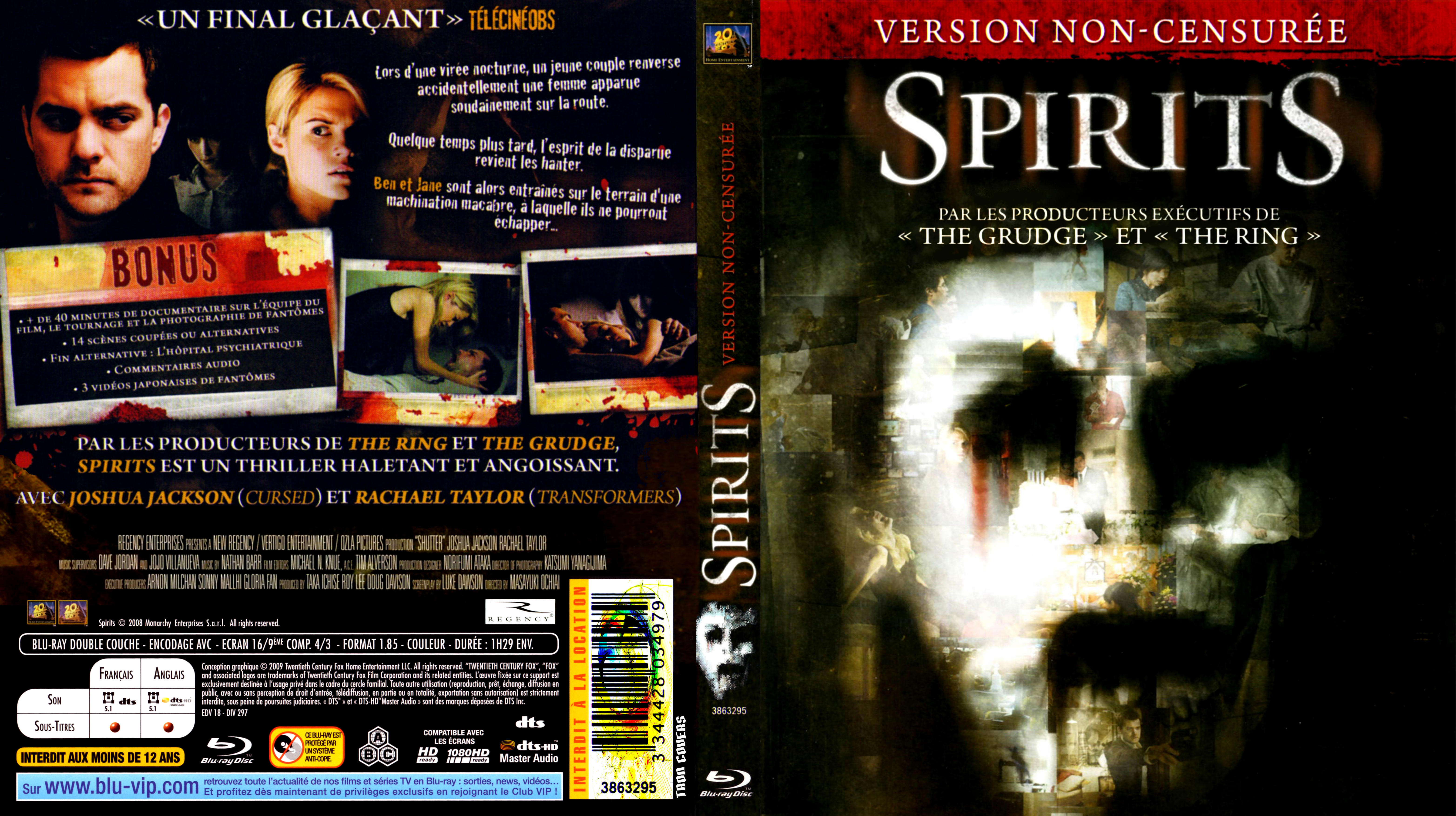 Jaquette DVD Spirits custom (BLU-RAY)