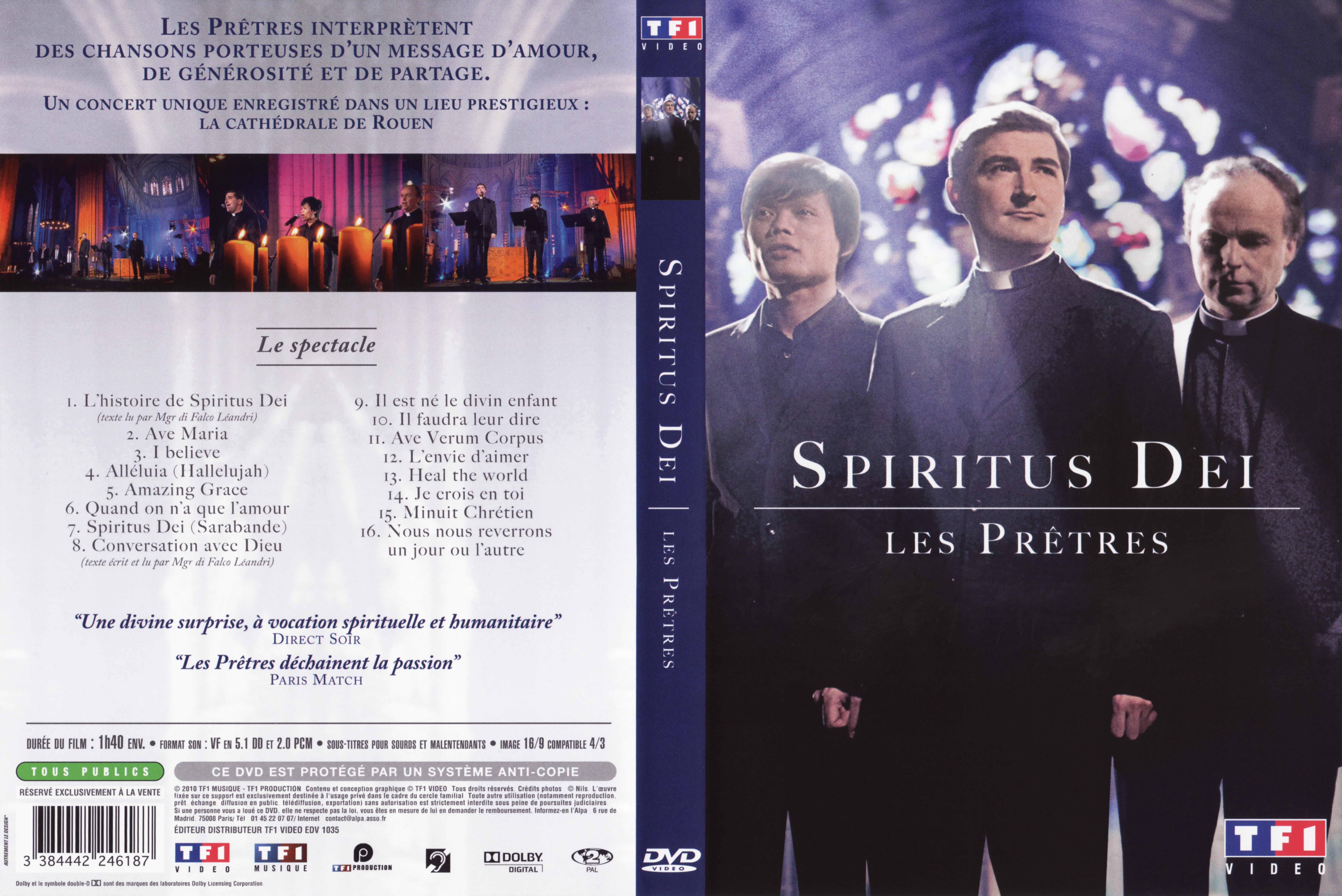 Jaquette DVD Spiritus dei les prtres