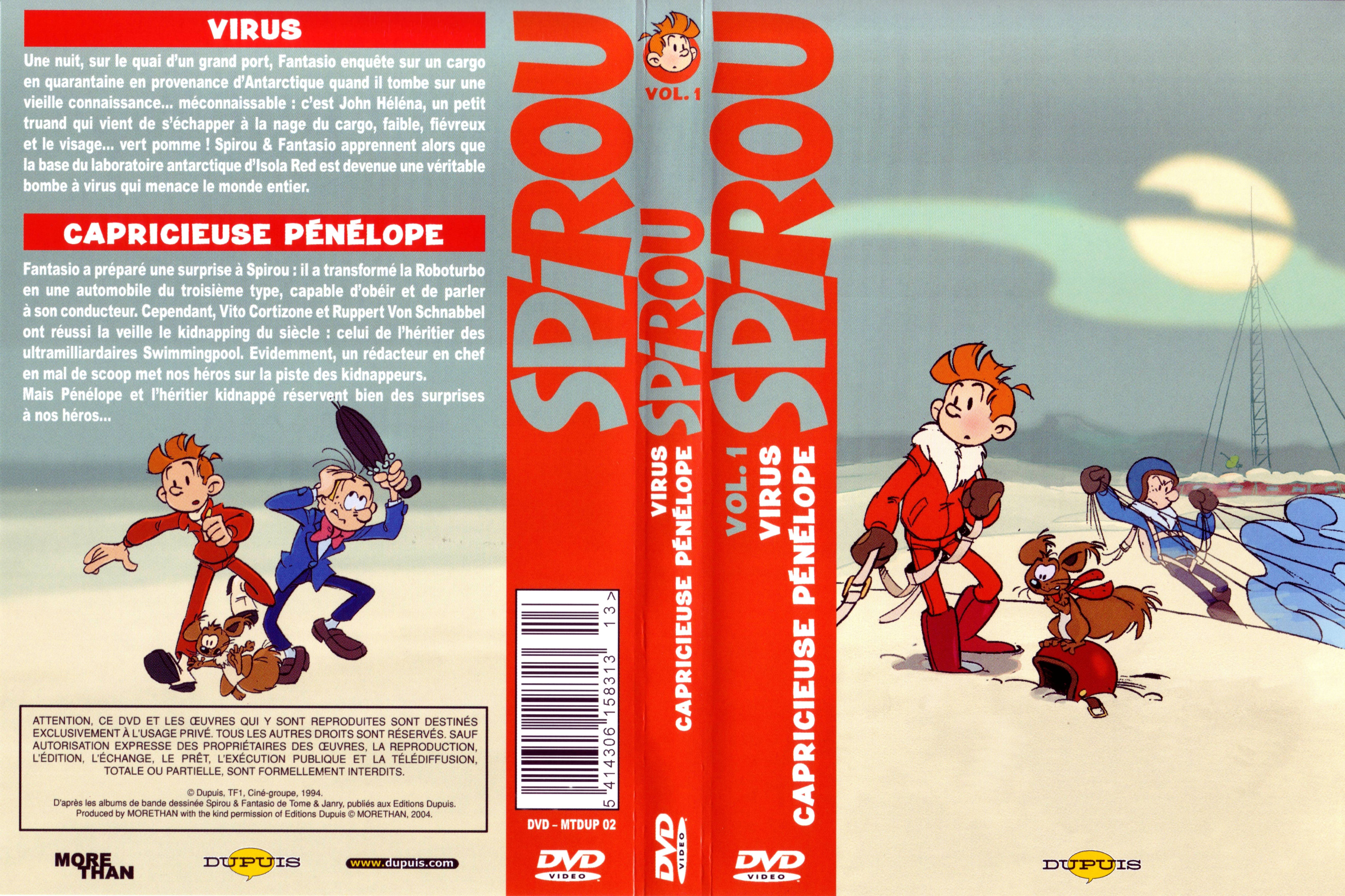 Jaquette DVD Spirou vol 01