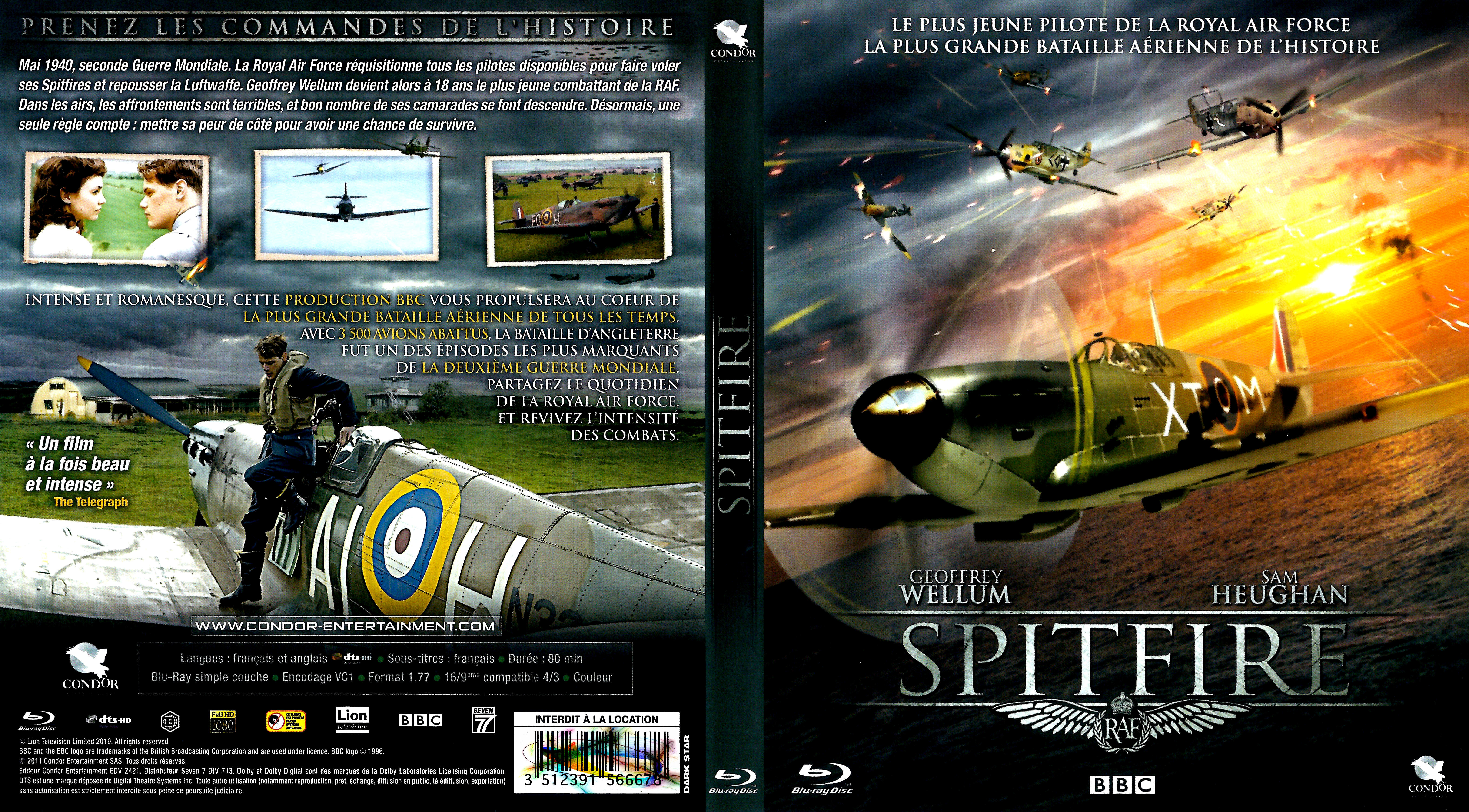 Jaquette DVD Spitfire (BLU-RAY)