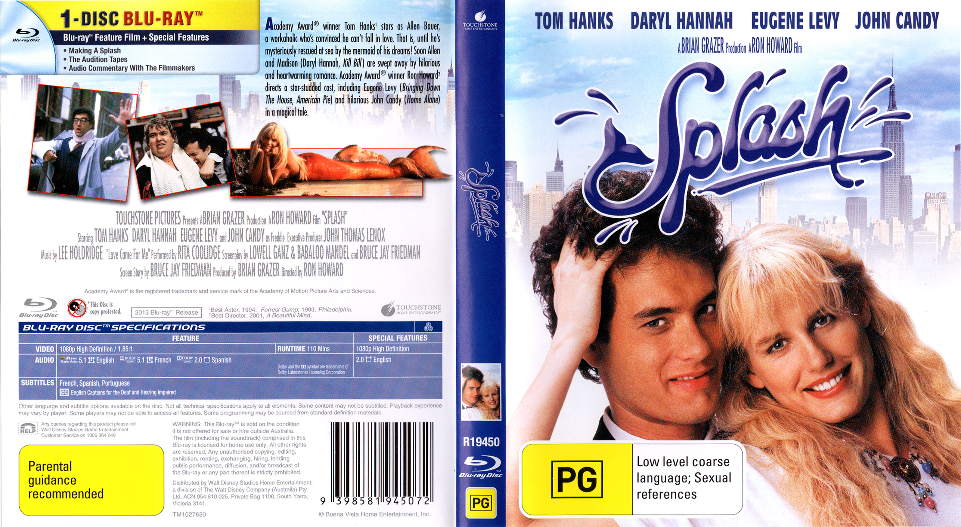 Jaquette DVD Splash - Zone 1 (BLU-RAY)