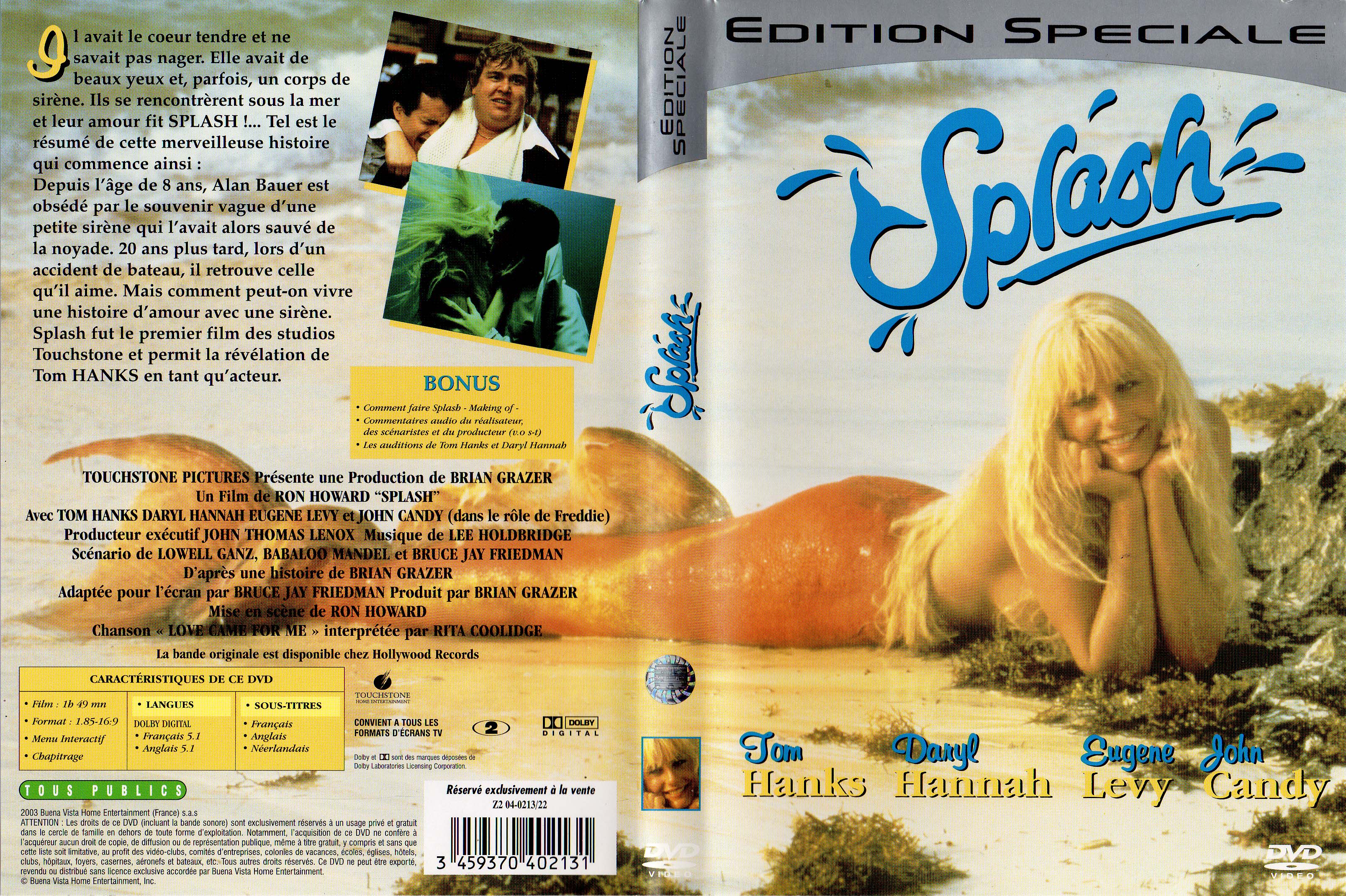 Jaquette DVD Splash v2