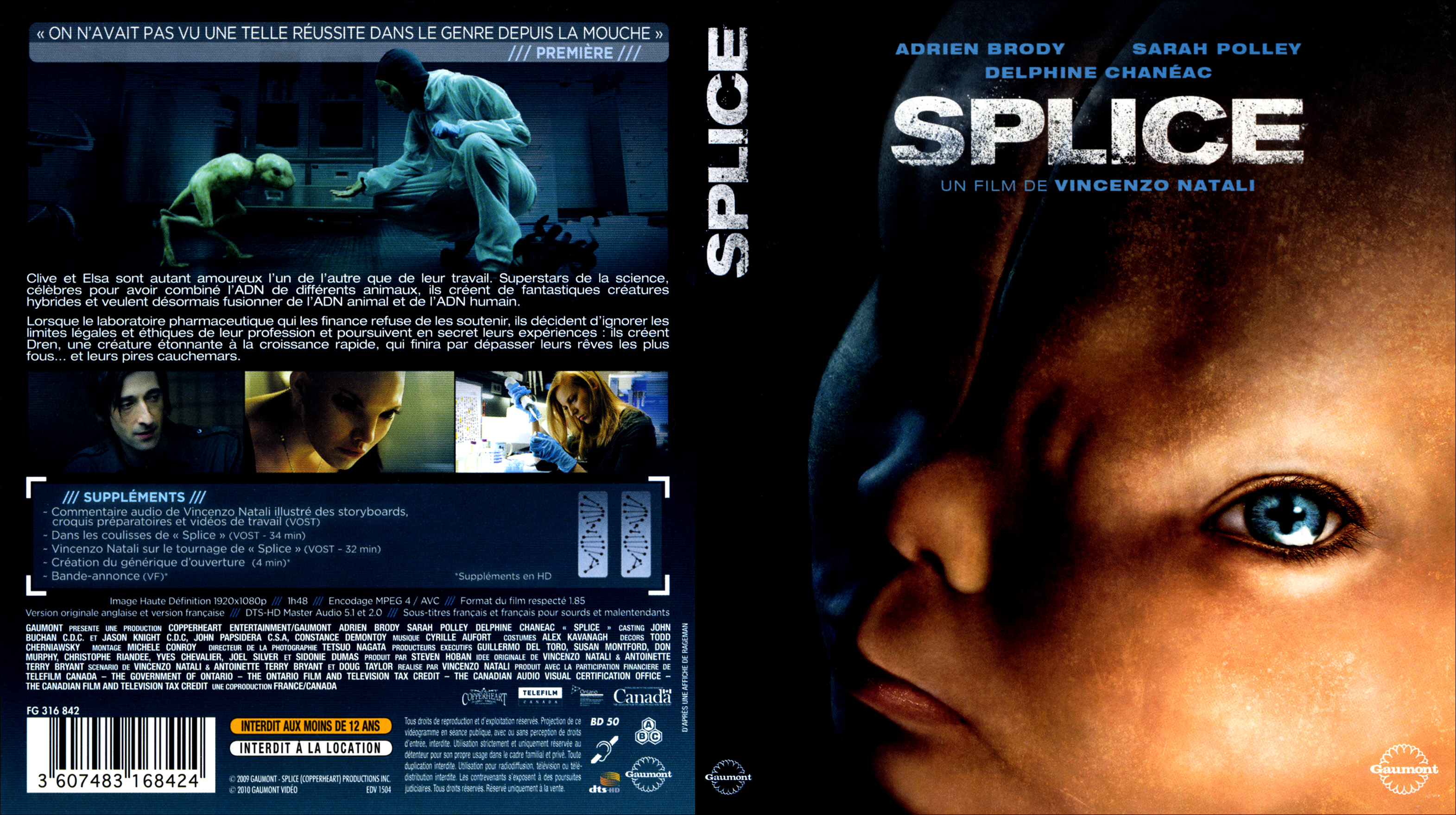 Jaquette DVD Splice (BLU-RAY) v2