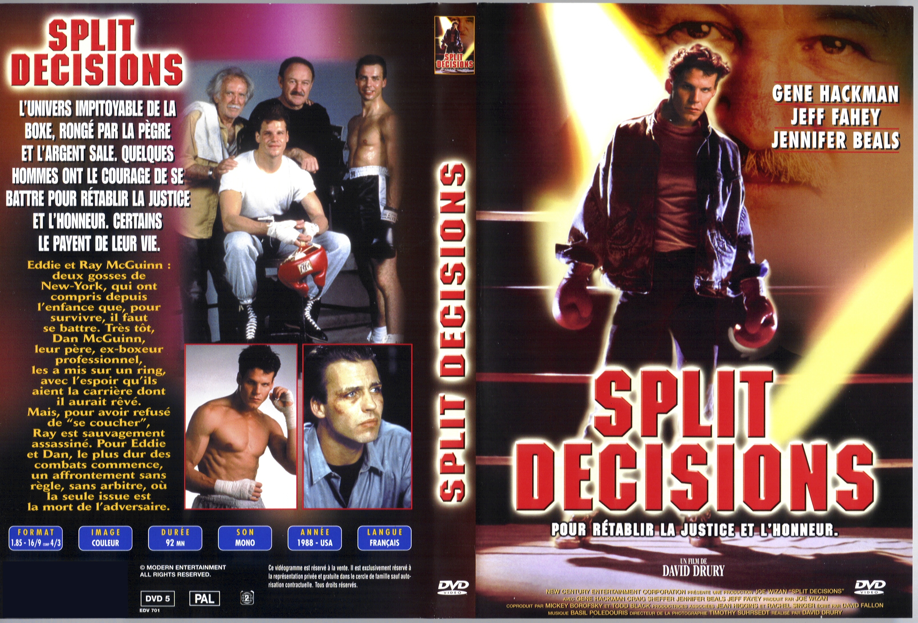 Jaquette DVD Split decisions