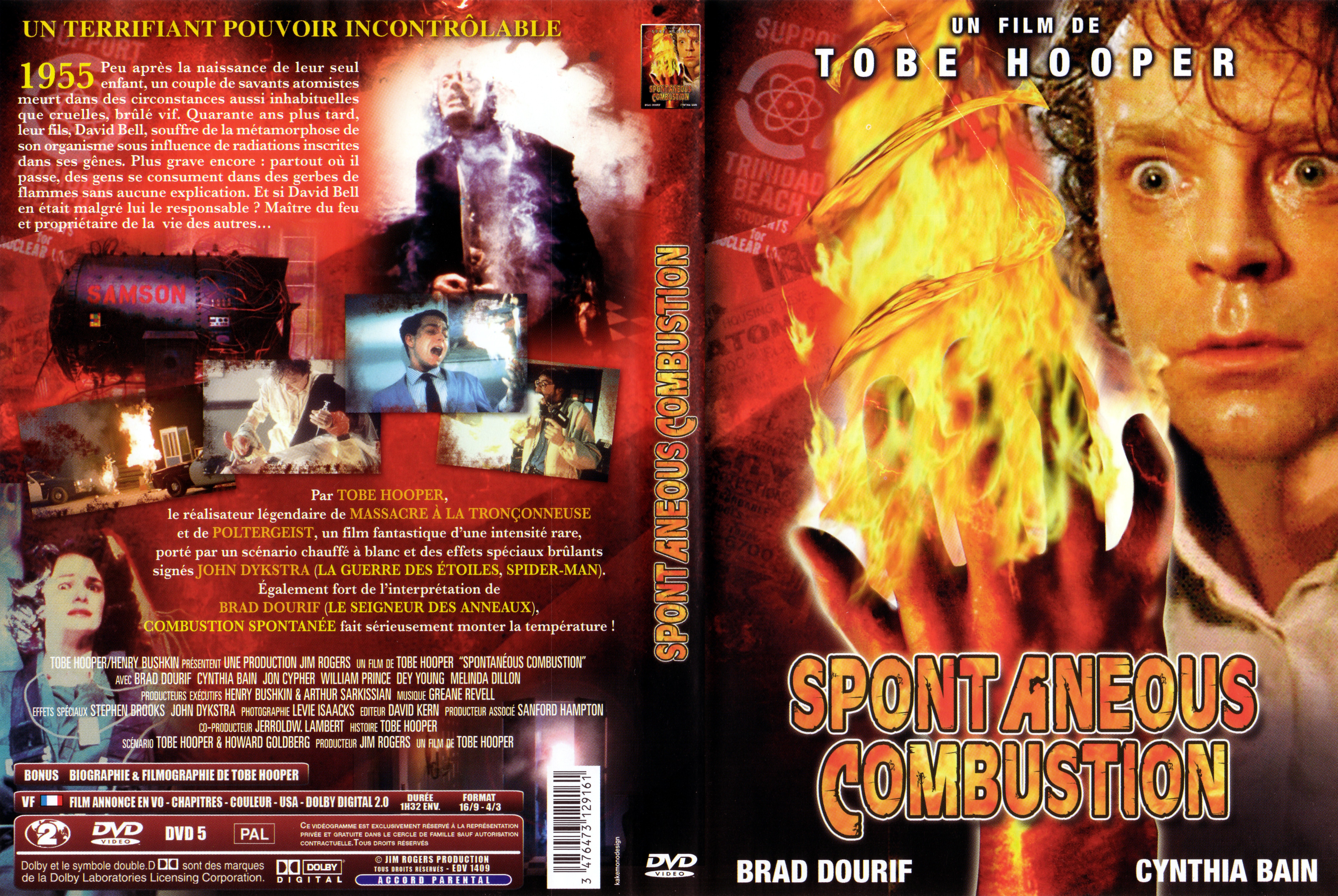 Jaquette DVD Spontaneous combustion