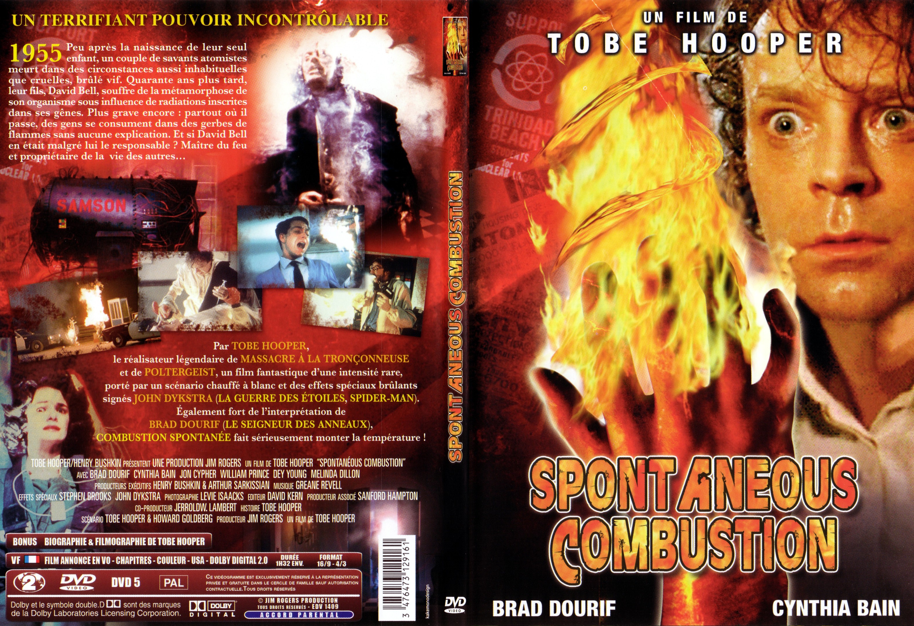 Jaquette DVD Spontaneous combustion - SLIM