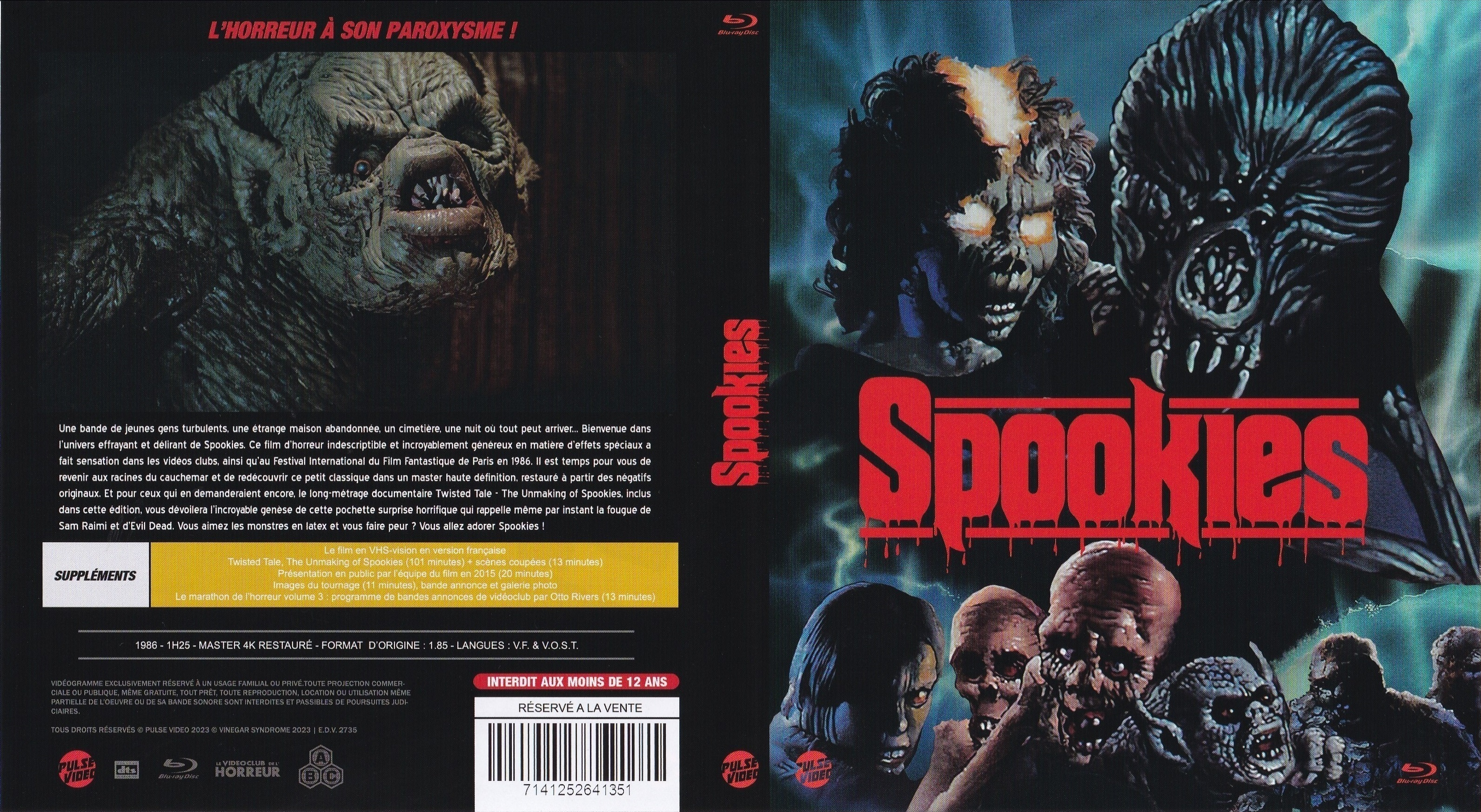 Jaquette DVD Spookies (BLU-RAY)