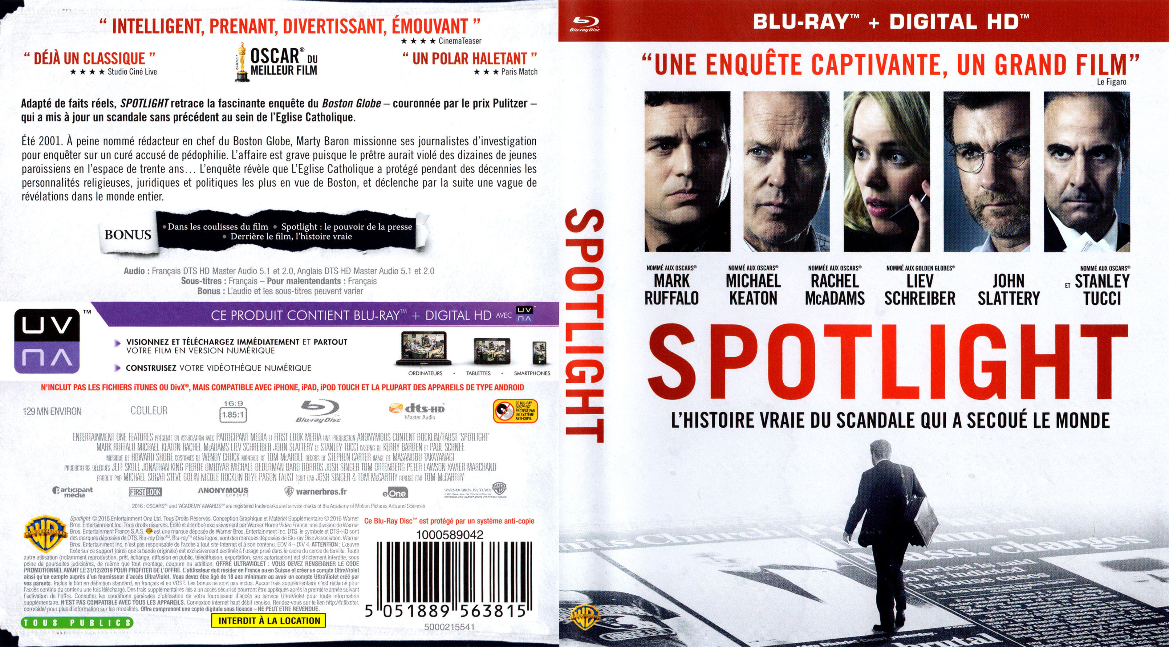 Jaquette DVD Spotlight (BLU-RAY)