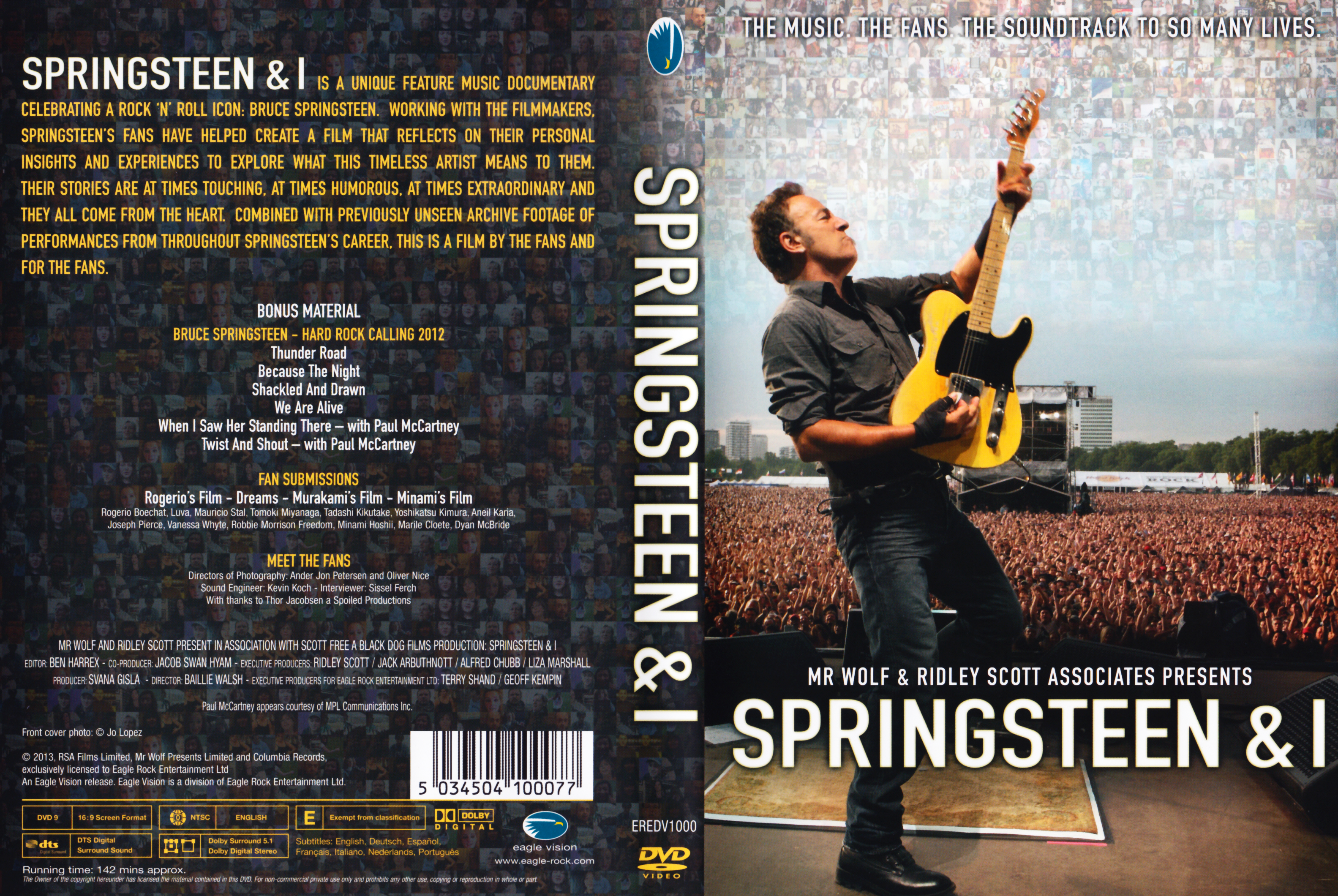 Jaquette DVD Springsteen and I