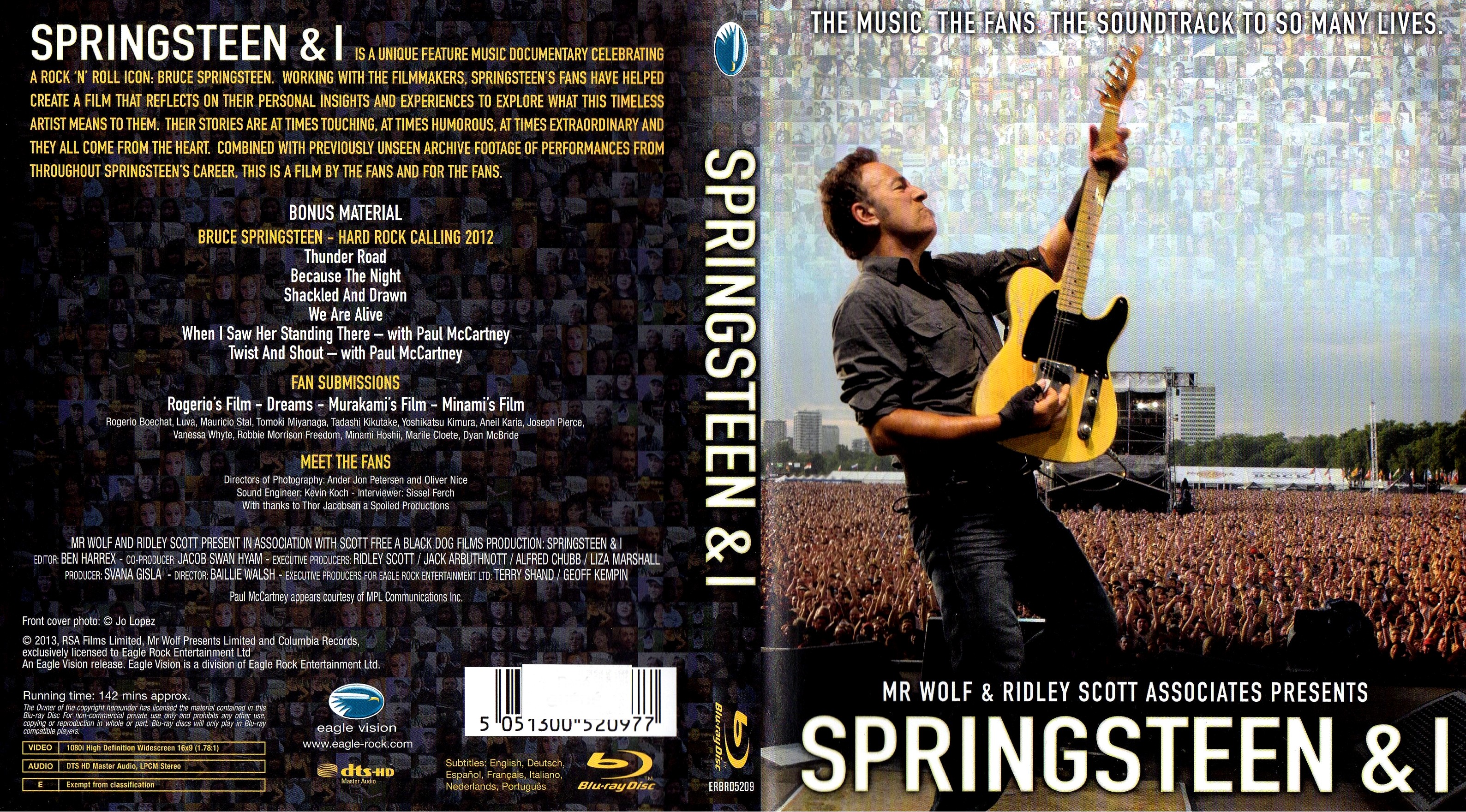 Jaquette DVD Springsteen and I (BLU-RAY)