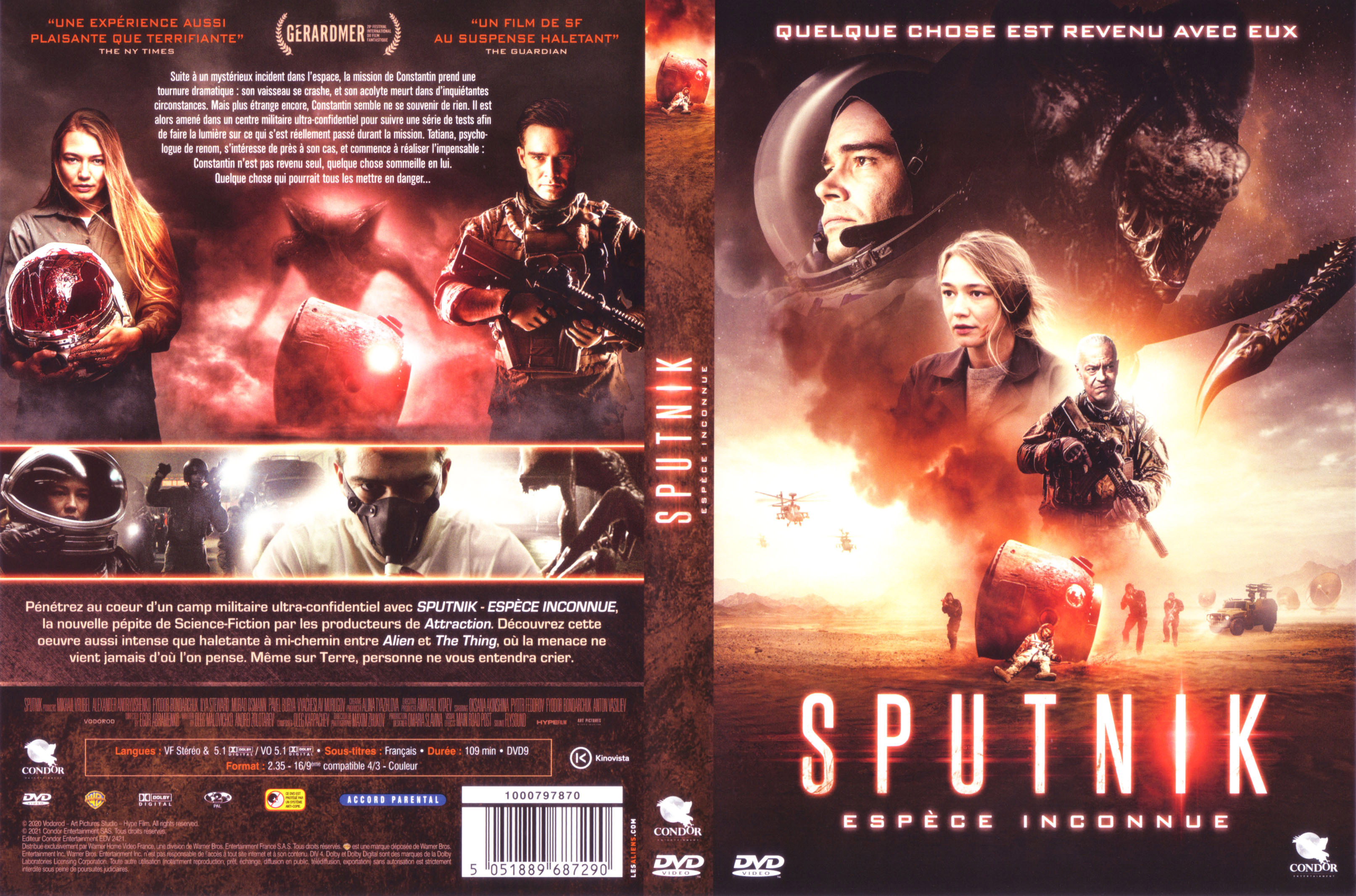 Jaquette DVD Sputnik, espce inconnue