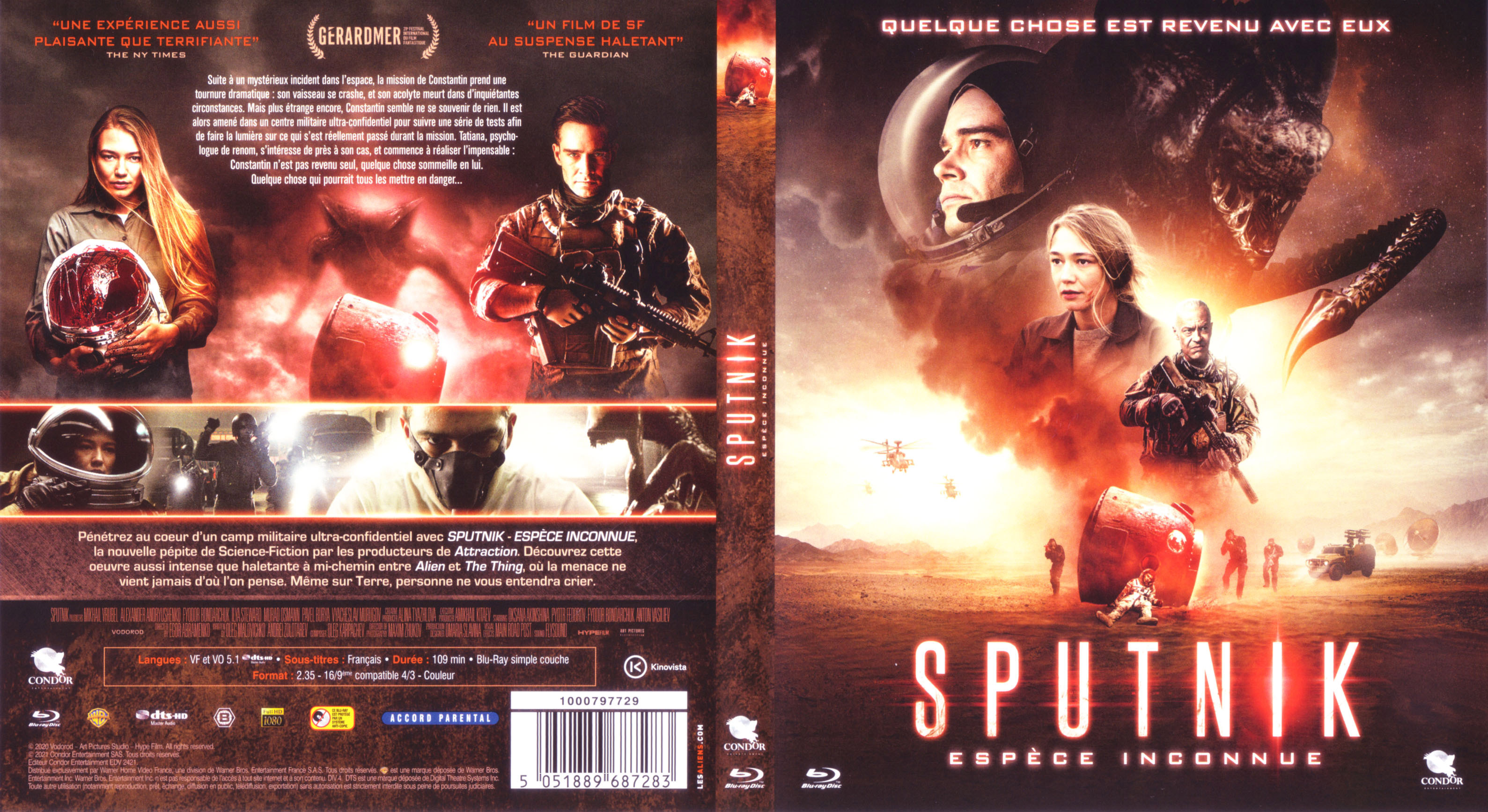 Jaquette DVD Sputnik, espece inconnue (BLU-RAY)