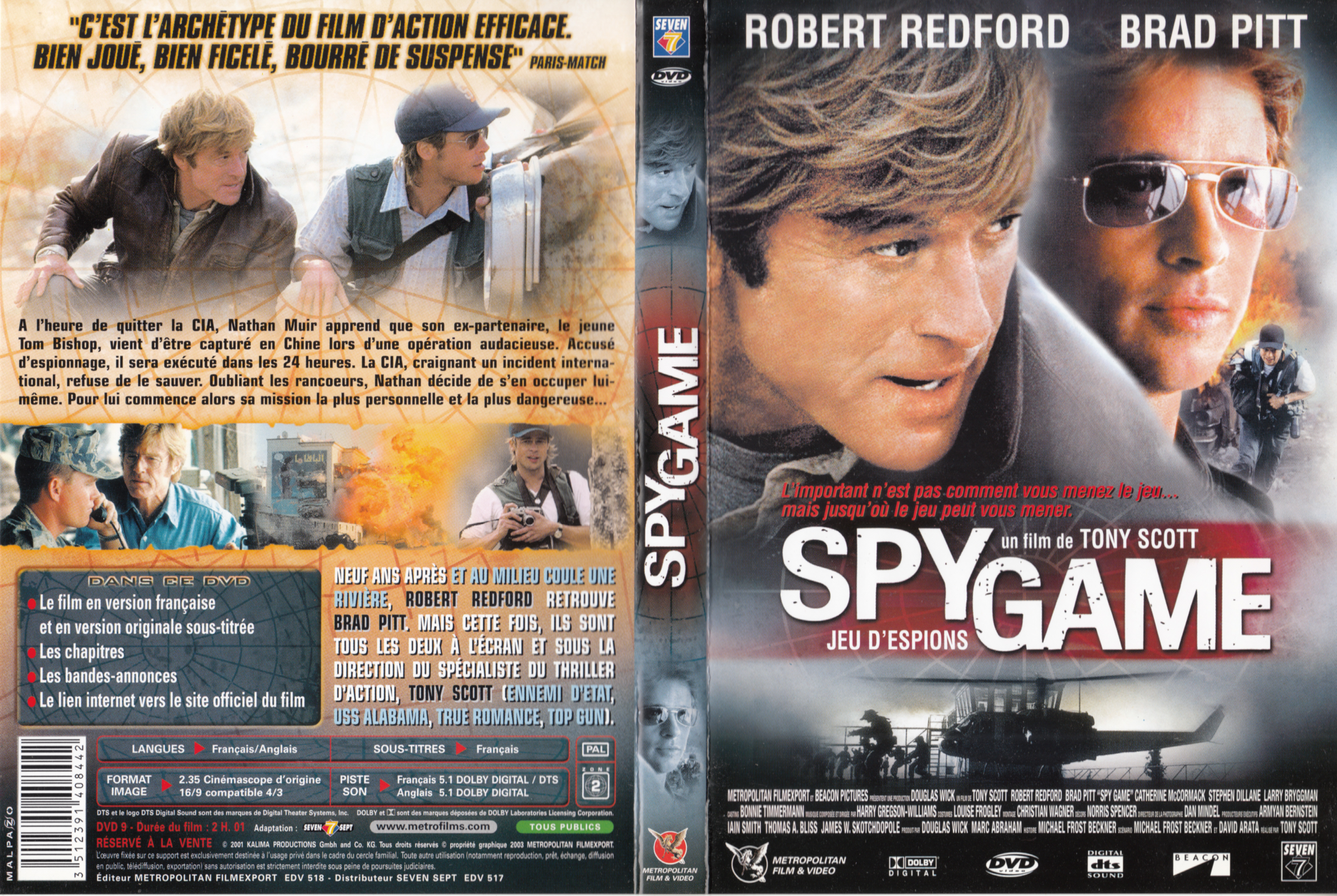 Jaquette DVD Spy Game v3