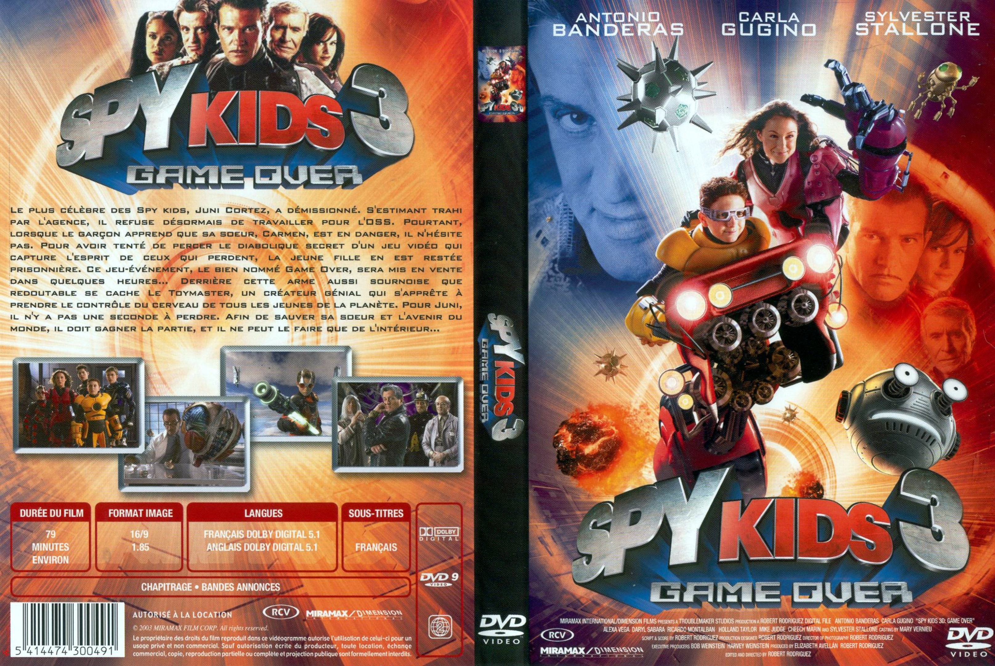 Jaquette DVD Spy Kids 3 v2