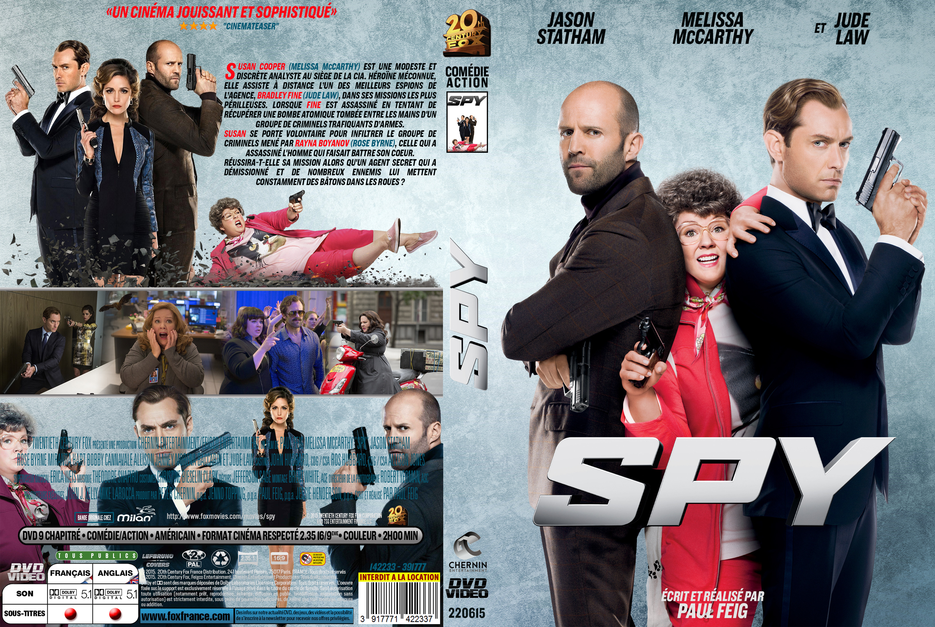 Jaquette DVD Spy custom